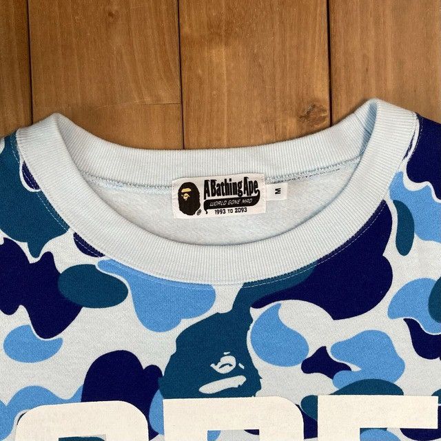 Bape BAPE ABC CAMO BLUE ASNKA LOGO sweat shirt a bathing ape Size US M / EU 48-50 / 2 - 4 Thumbnail