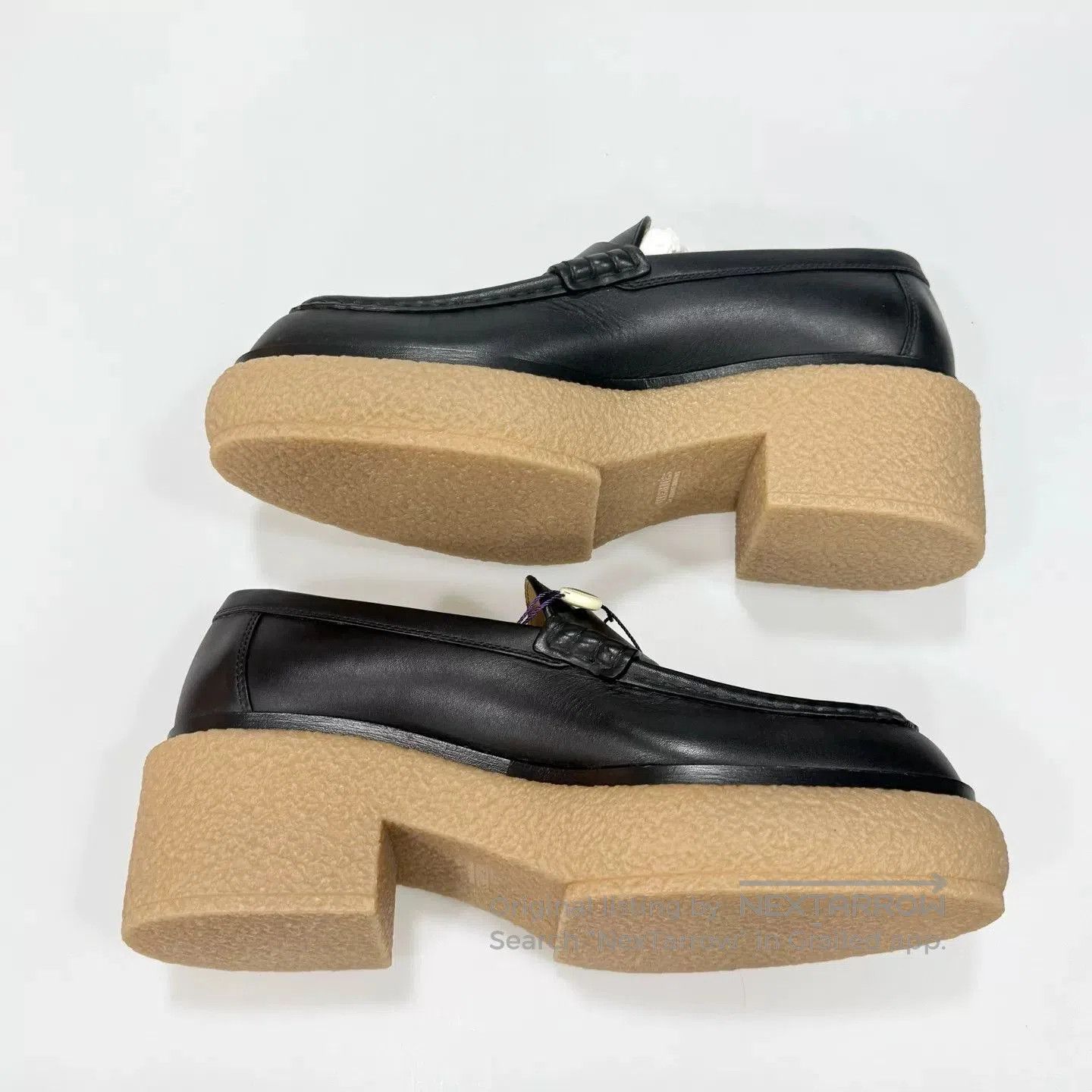 Hermes Hermes Black Leather Loafers Gold Buckle. Size US 6 / IT 36 - 3 Thumbnail