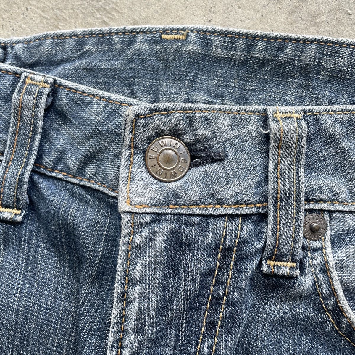 Edwin Vintage Edwin 503 Faded Denim Distressed Jeans Pants W32 Size US 32 / EU 48 - 7 Thumbnail