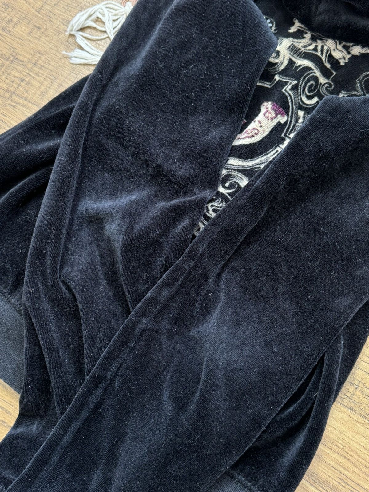 Juicy Couture VINTAGE VELOUR JUICY COUTURE 2000s ZIP UP HOODIE Size M / US 6-8 / IT 42-44 - 8 Thumbnail