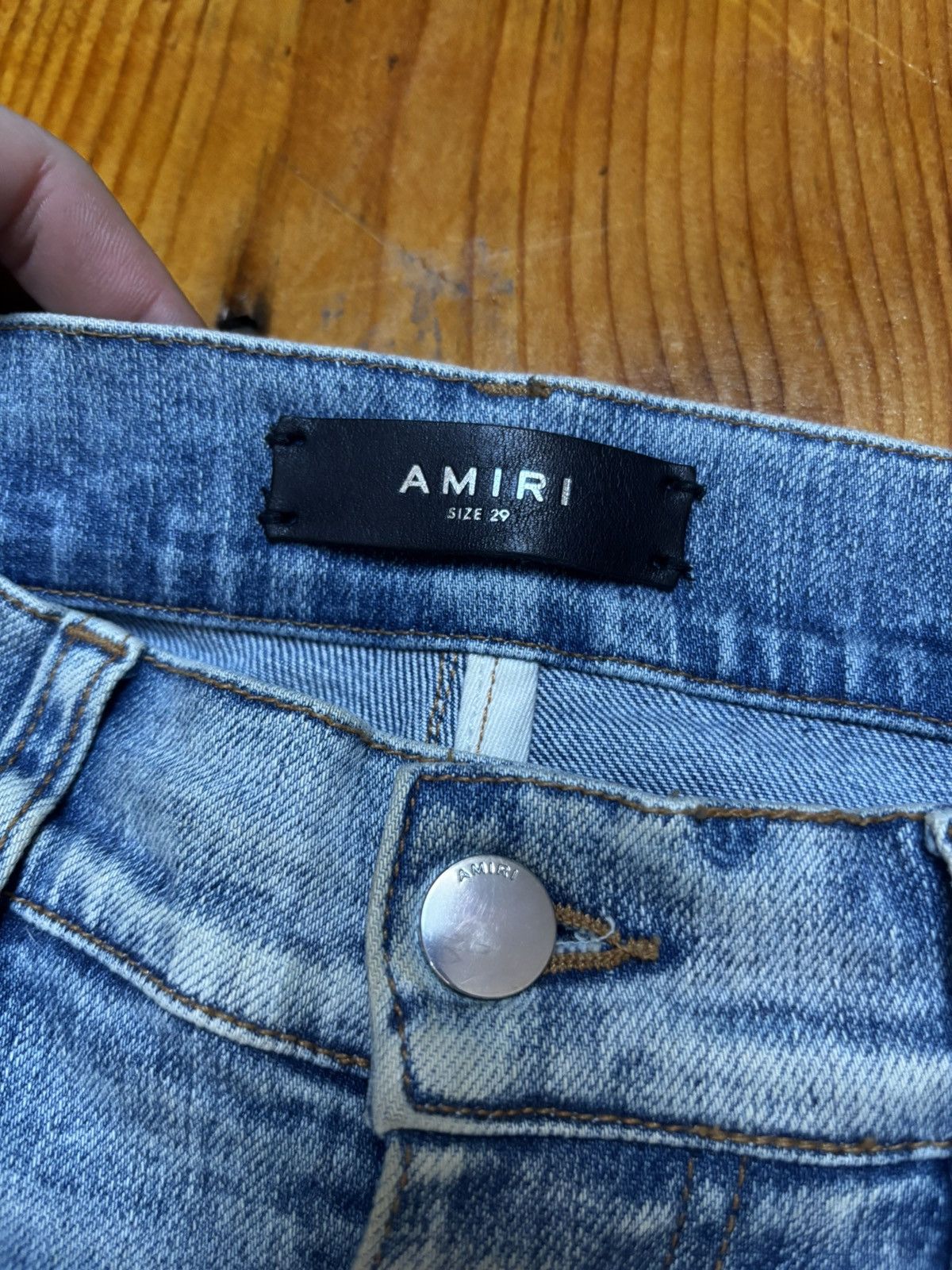 Amiri Amiri stack light wash indigo mx1 denim jeans Size US 29 - 3 Thumbnail