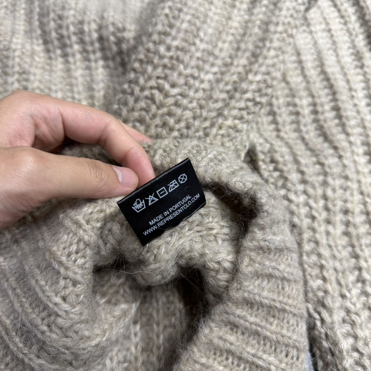 Represent Clo. Represent Heavy Rib Sweater - Wheat Size US L / EU 52-54 / 3 - 5 Thumbnail