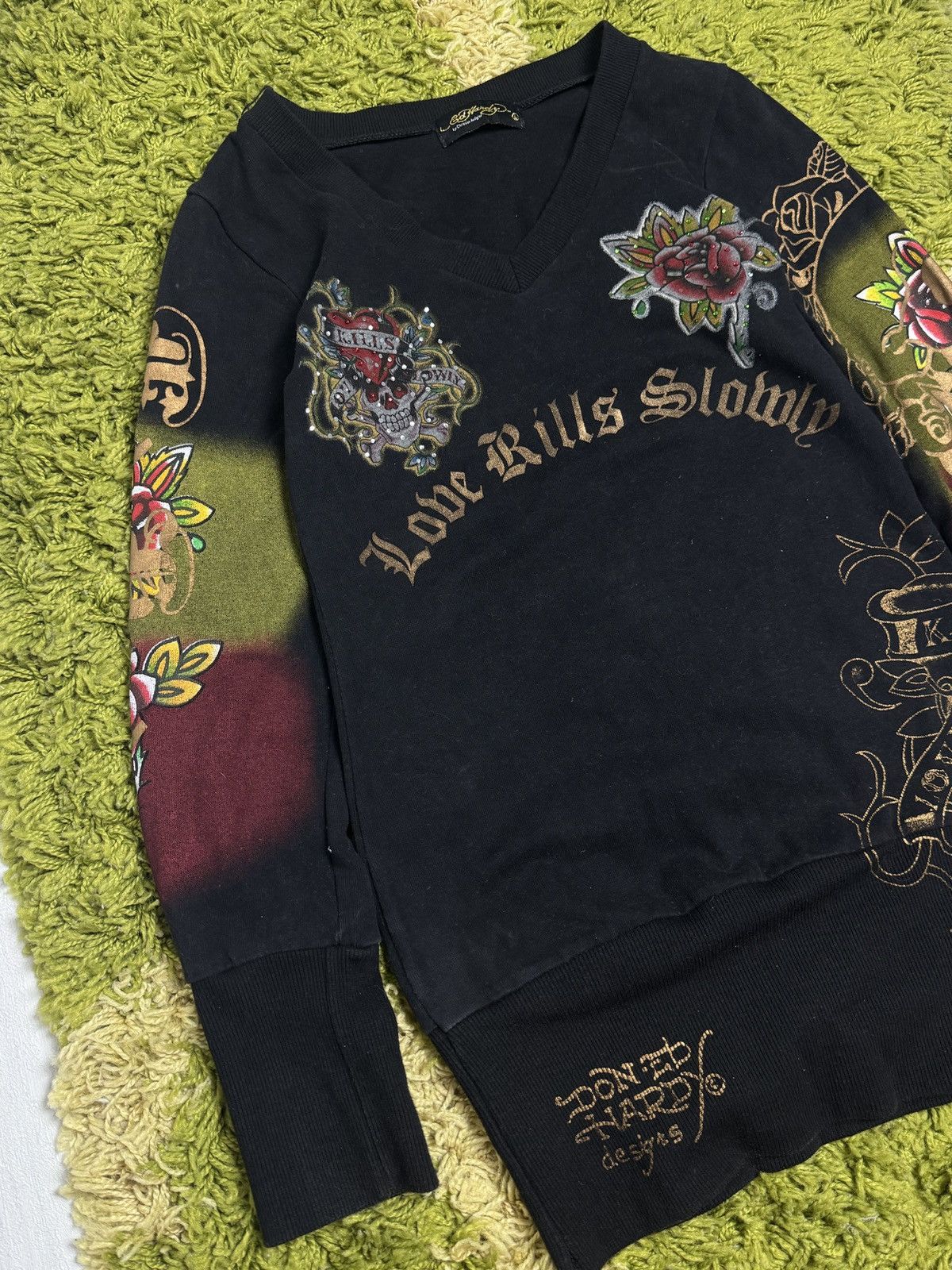 Christian Audigier × Ed Hardy × Vintage Y2K Ed Hardy Longsleeve Size L / US 10 / IT 46 - 2 Thumbnail