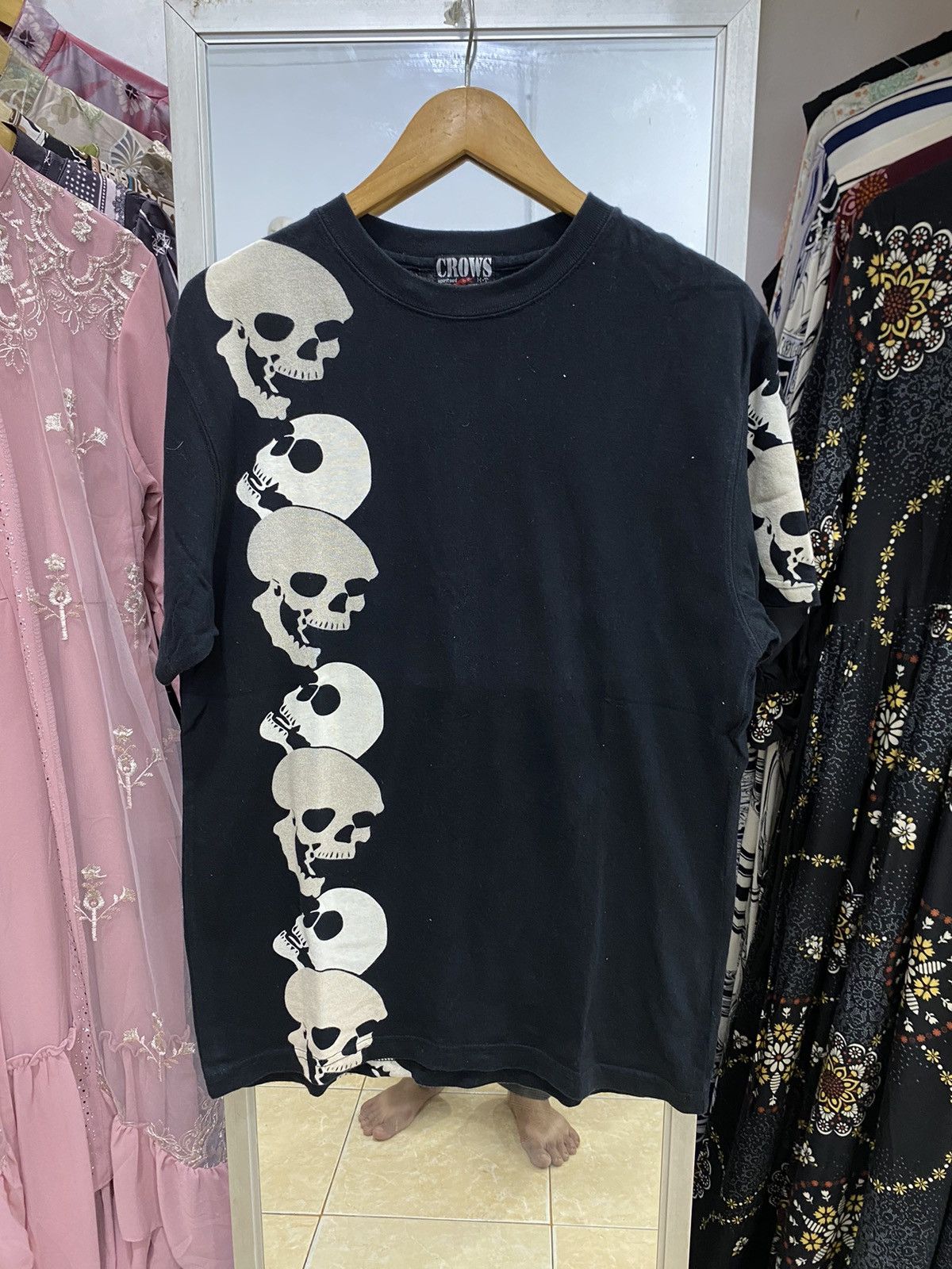 Hysteric Glamour CROWS By H.T Skull Tee Size US L / EU 52-54 / 3 - 1 Thumbnail