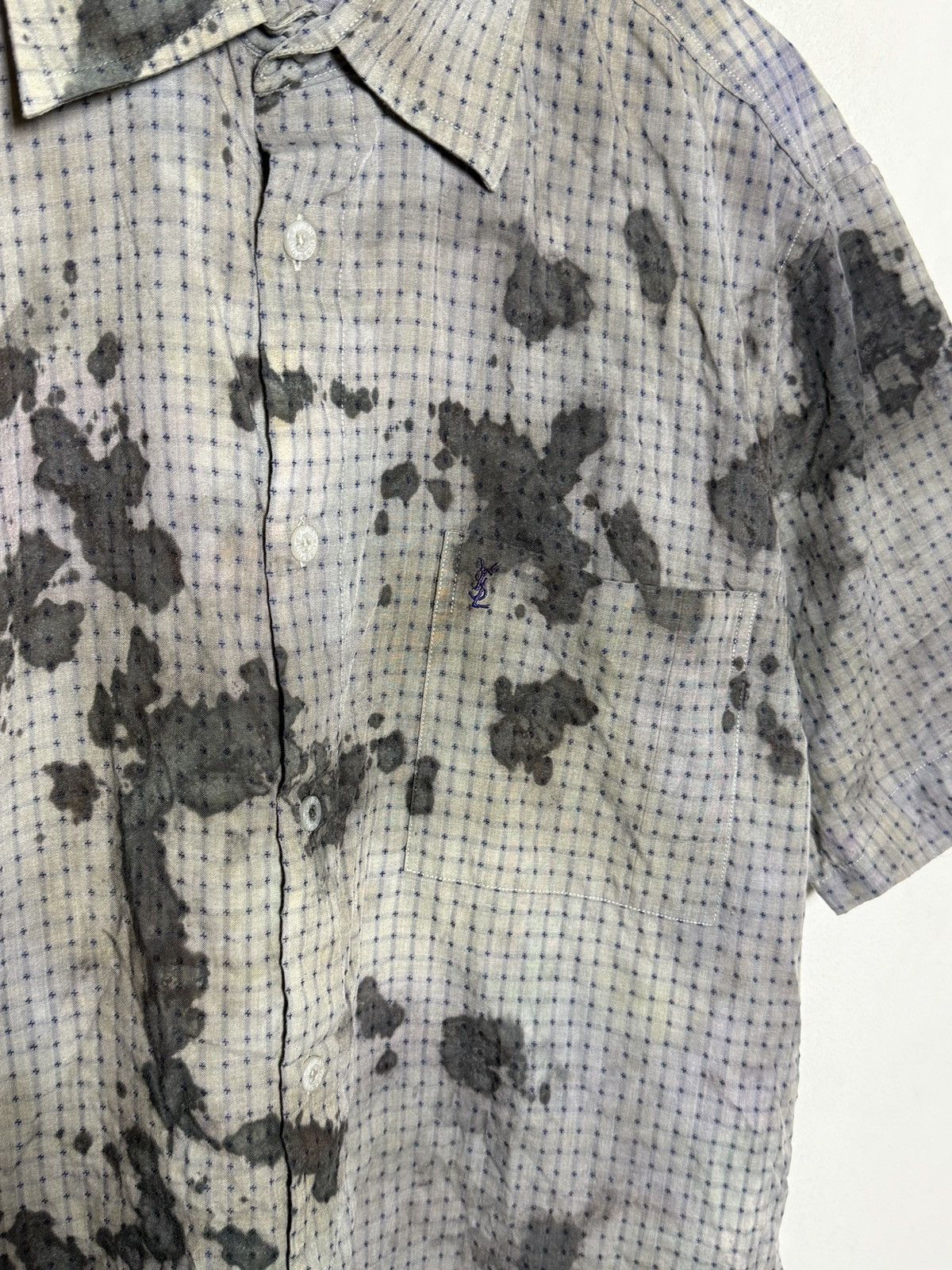 Yves Saint Laurent Vintage Yves Saint Laurent pour homme short sleeve shirt Size US M / EU 48-50 / 2 - 3 Thumbnail