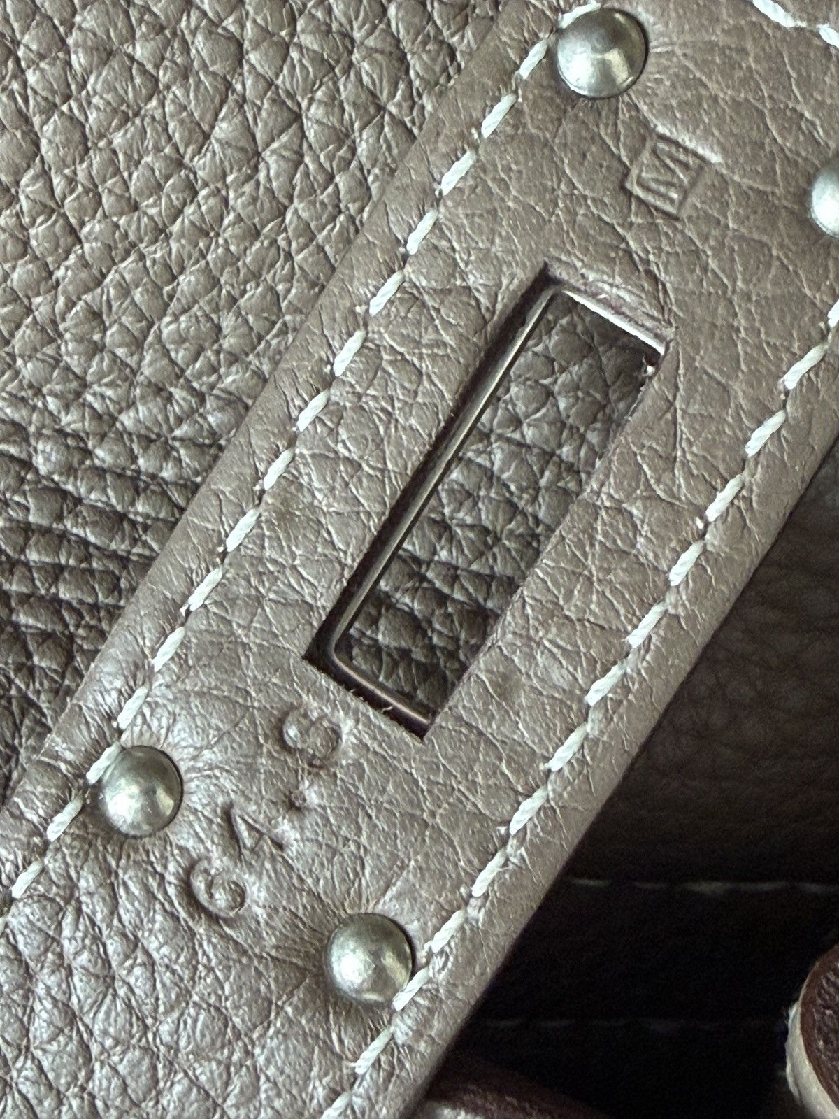 Hermes Hermes Etoupe Gray Togo Kelly Shoulder Handbag Size ONE SIZE - 8 Thumbnail