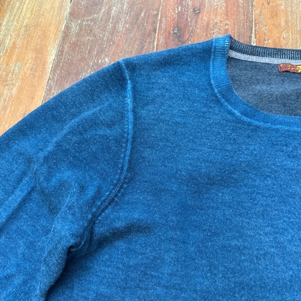 7 For All Mankind 7 For All Mankind Women’s Blue Crewneck Sweater L 100% Wool Size L / US 10 / IT 46 - 2 Thumbnail