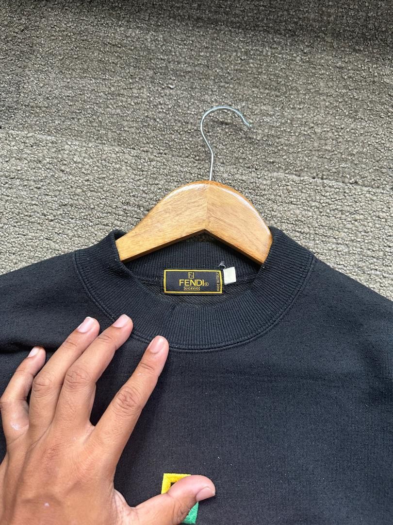 Designer × Fendi × Vintage VINTAGE FENDI EMBROIDERY LOGO SWEATSHIRT Size US M / EU 48-50 / 2 - 4 Thumbnail