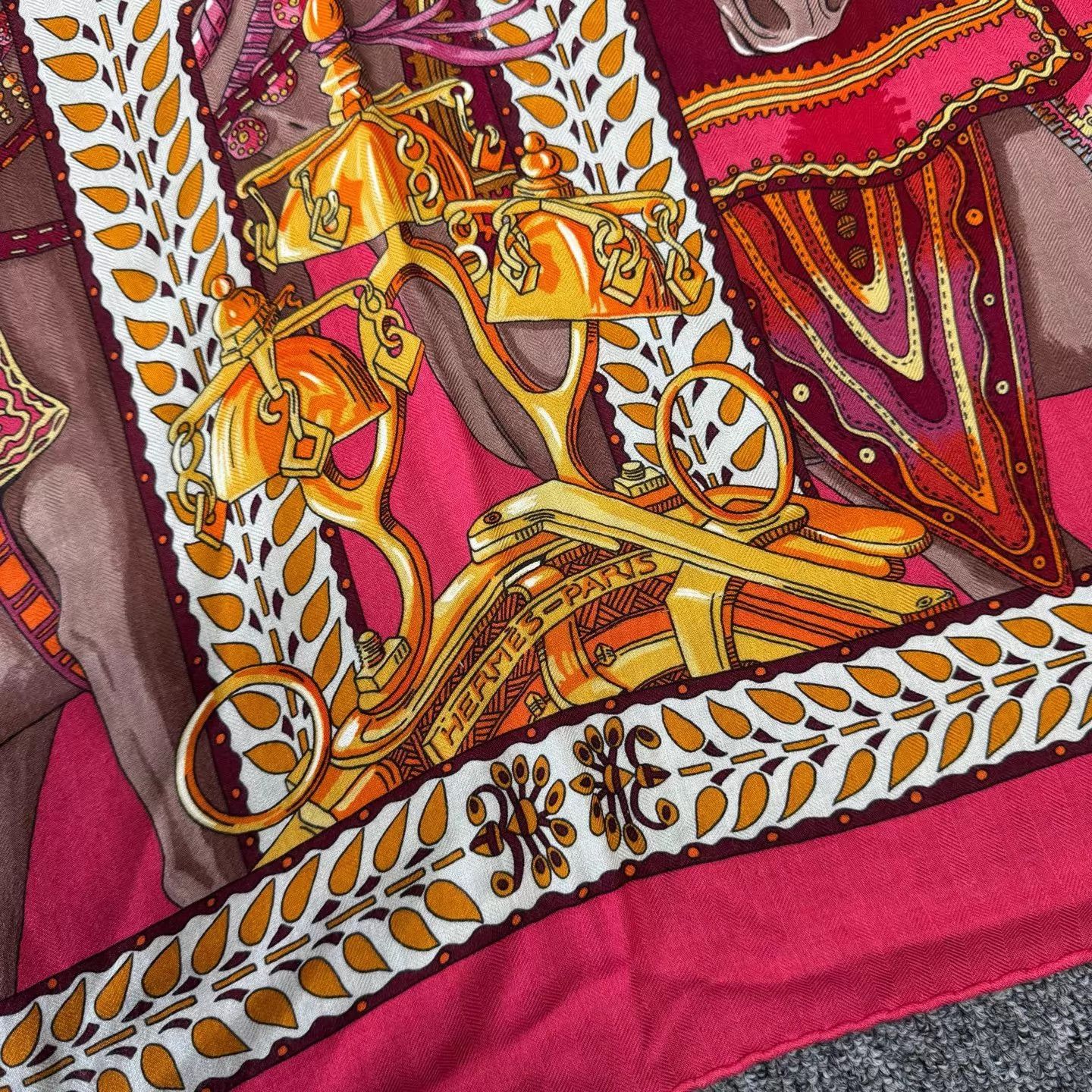 Hermes Hermes Classic Horse Dance Silk Scarf 99 New 140x140 Size ONE SIZE - 3 Thumbnail
