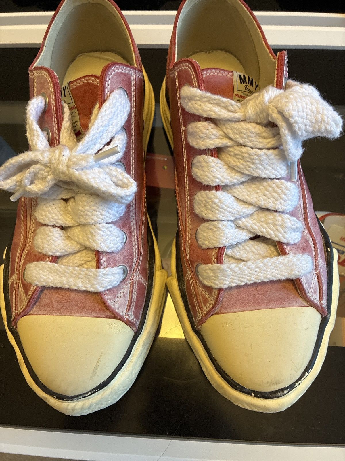 Maison MIHARA YASUHIRO Red/off white Maison Mihara shoes Size US 11 / EU 44 - 5 Thumbnail