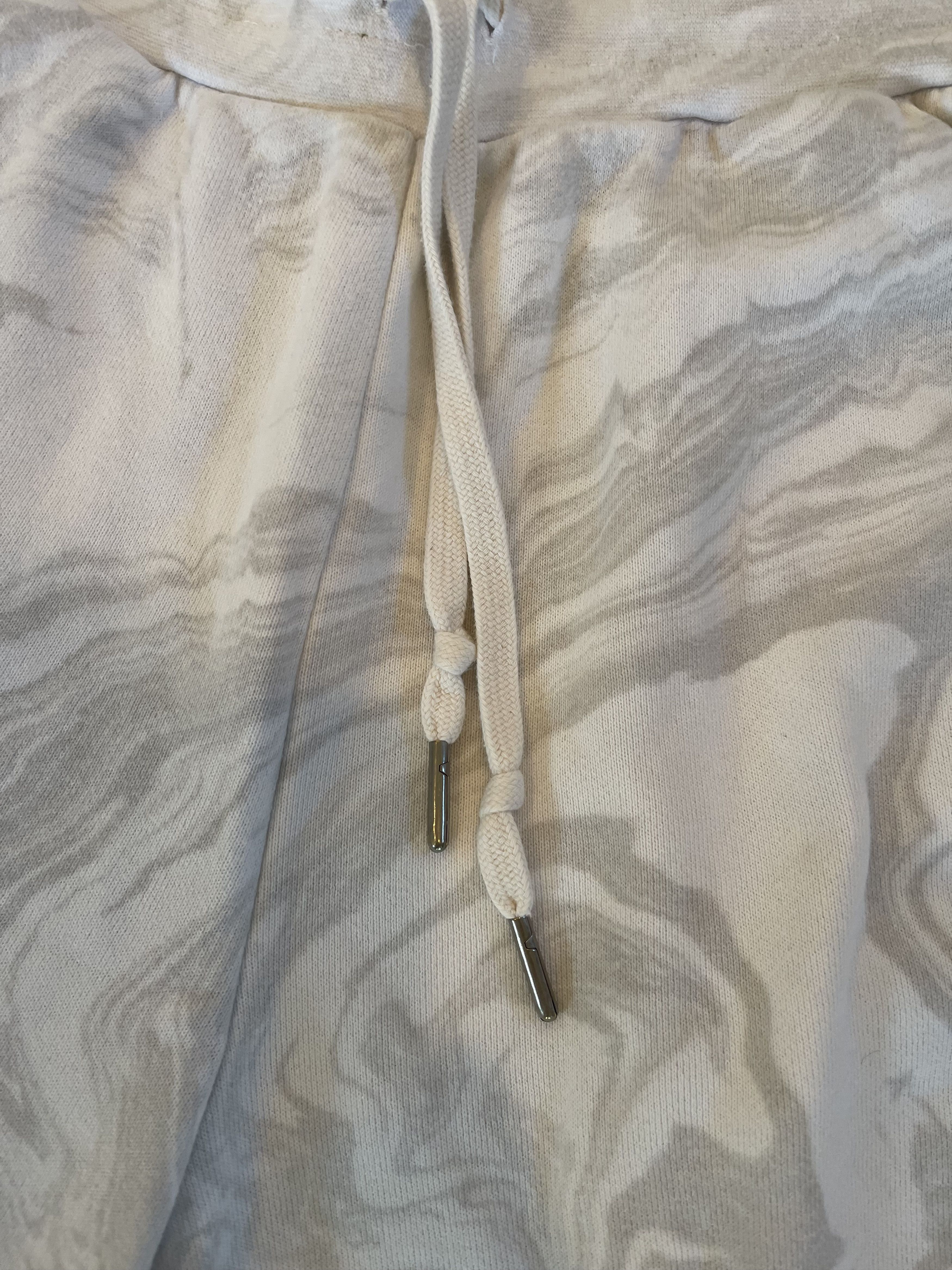 John Elliott John Elliott S/S 19' White Marble Sweat Shorts Size US 32 / EU 48 - 5 Thumbnail
