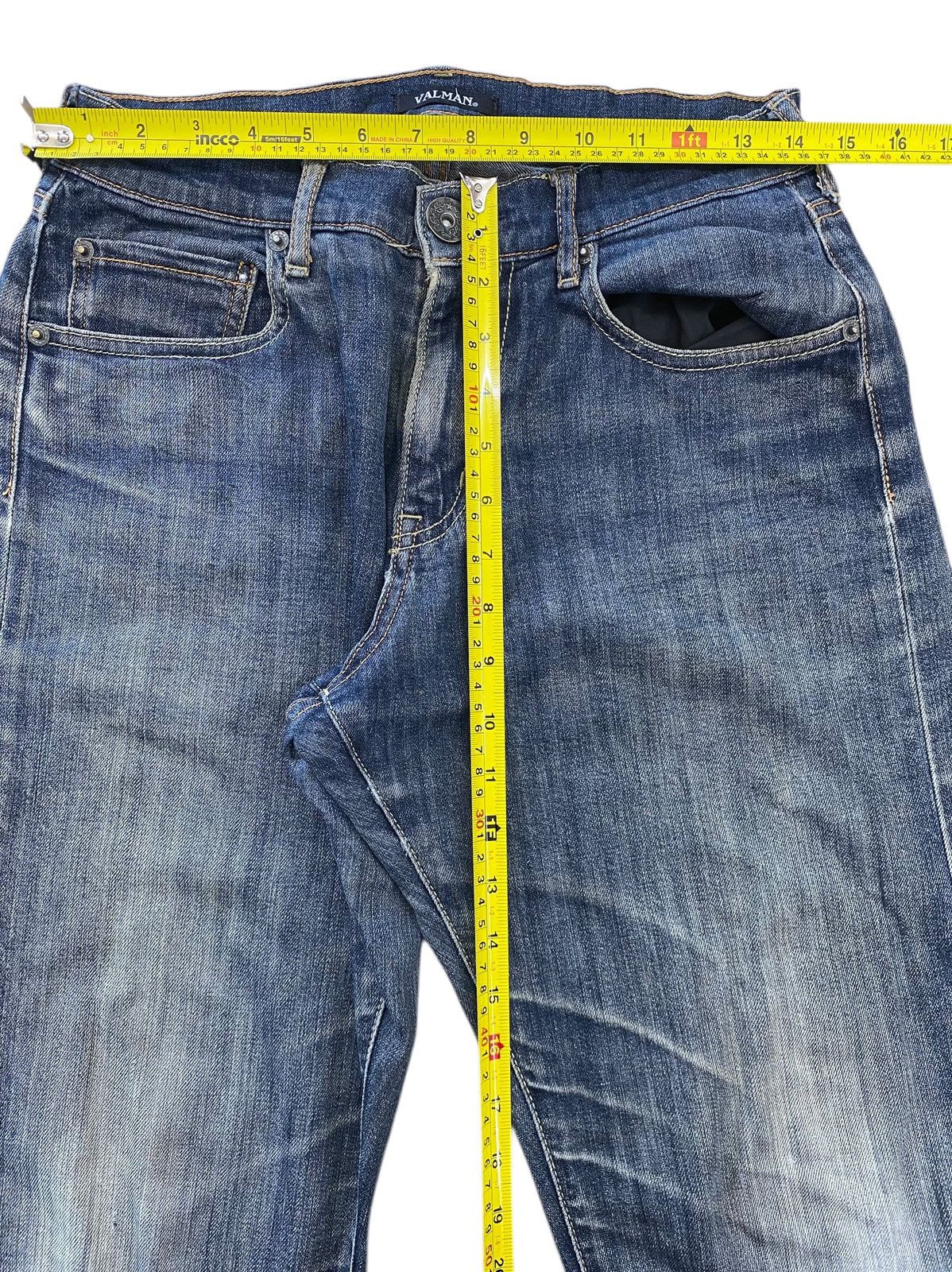 Japanese Brand Japanase Brand Faded Blue Wash Style Straight Leg Jeans Size US 28 / EU 44 - 6 Thumbnail
