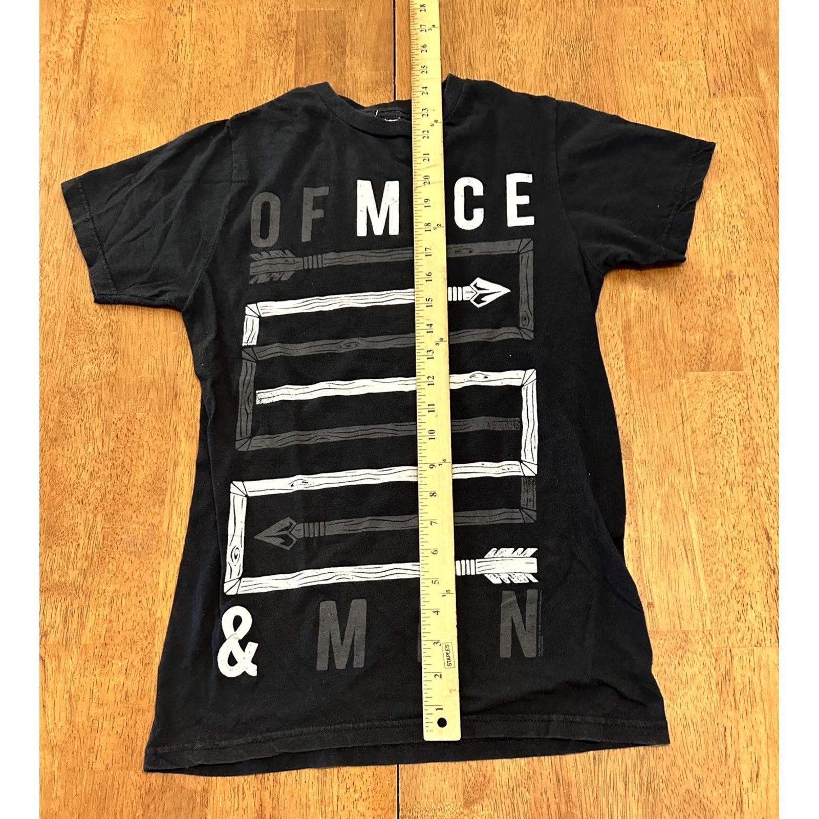 Vintage Of Mice And Men Band T-Shirt Black Small Music Adult Mens 2010-2013 Size US S / EU 44-46 / 1 - 6 Thumbnail