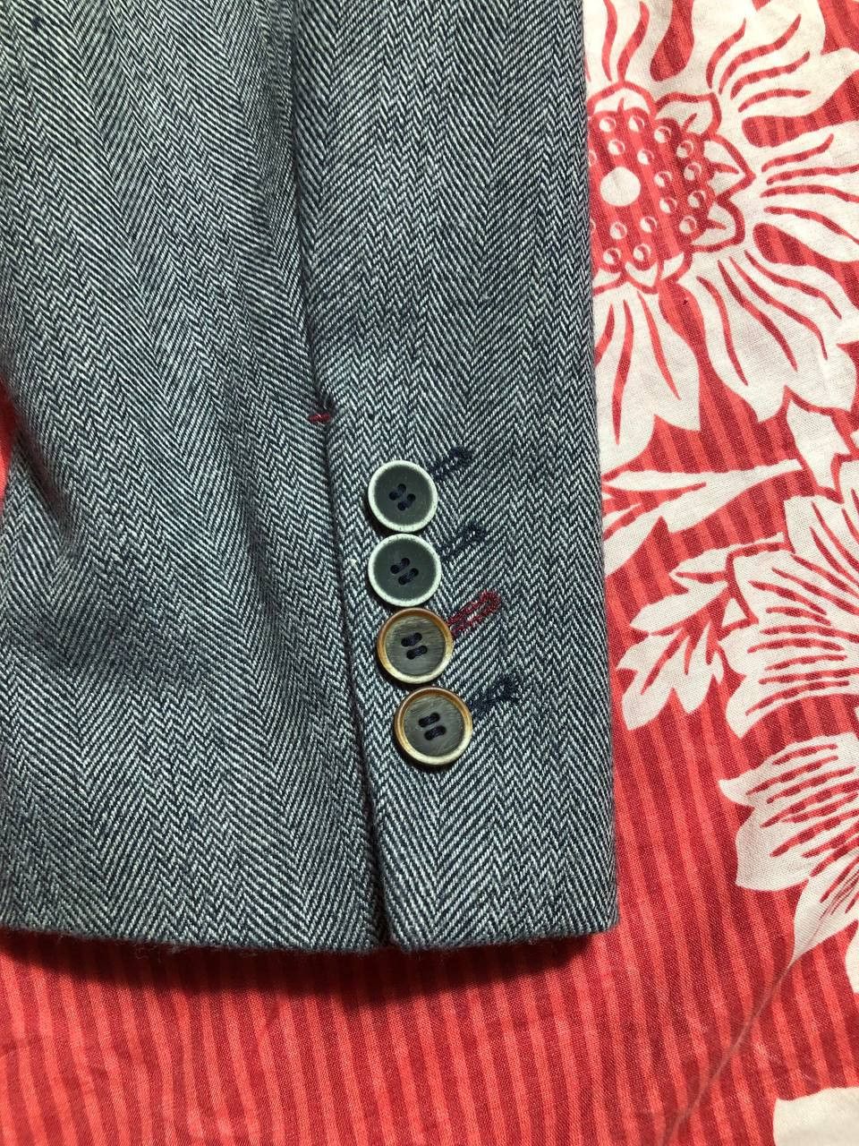 Vintage Blazer Sports Coat Jacket - w Light Chalkstripe Size 36R - 5 Thumbnail