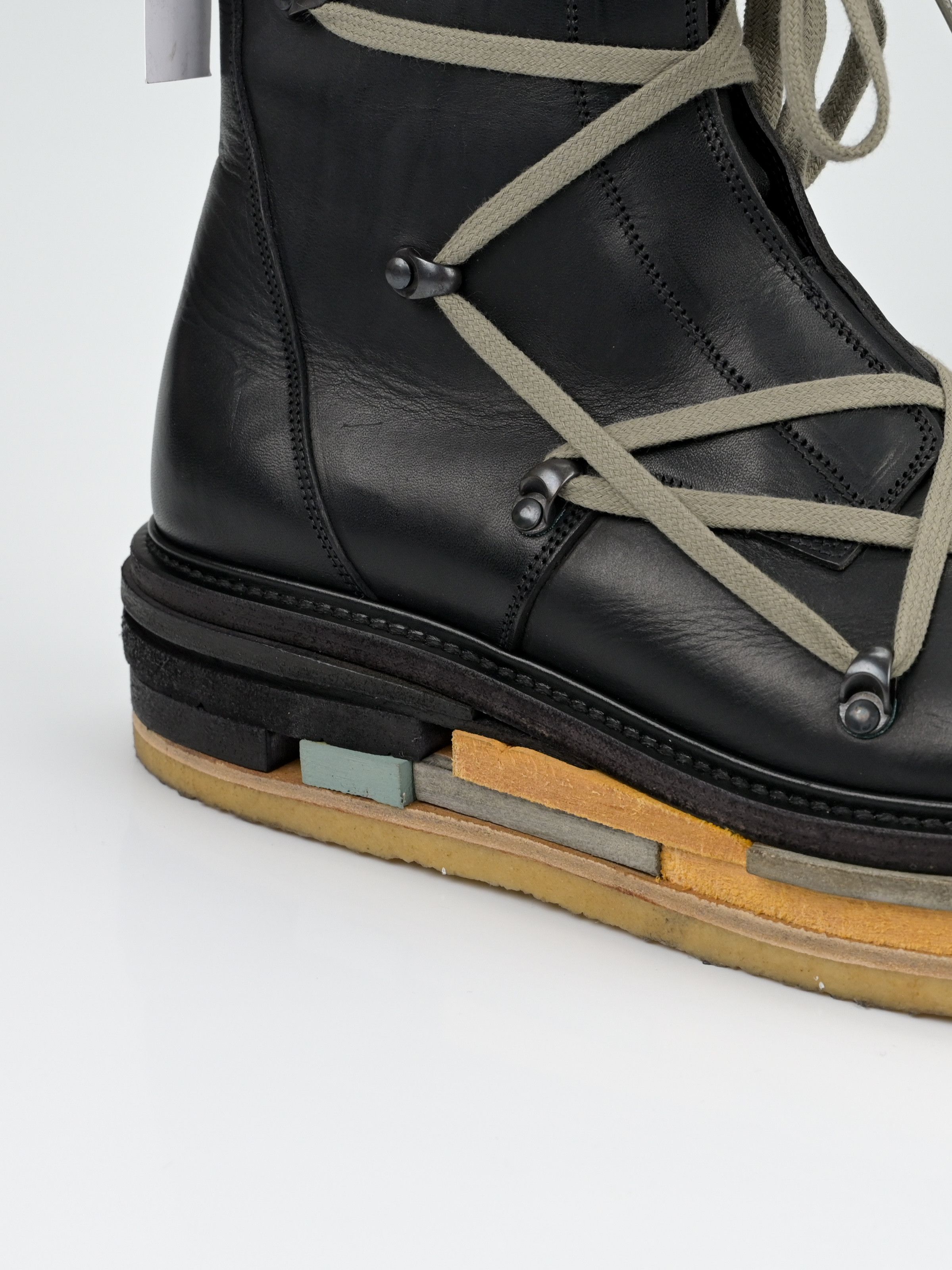 Rick Owens F/W 2017 Glitter Hexagram Creeper Boots Lego Sole Size US 10.5 / EU 43-44 - 17 Thumbnail