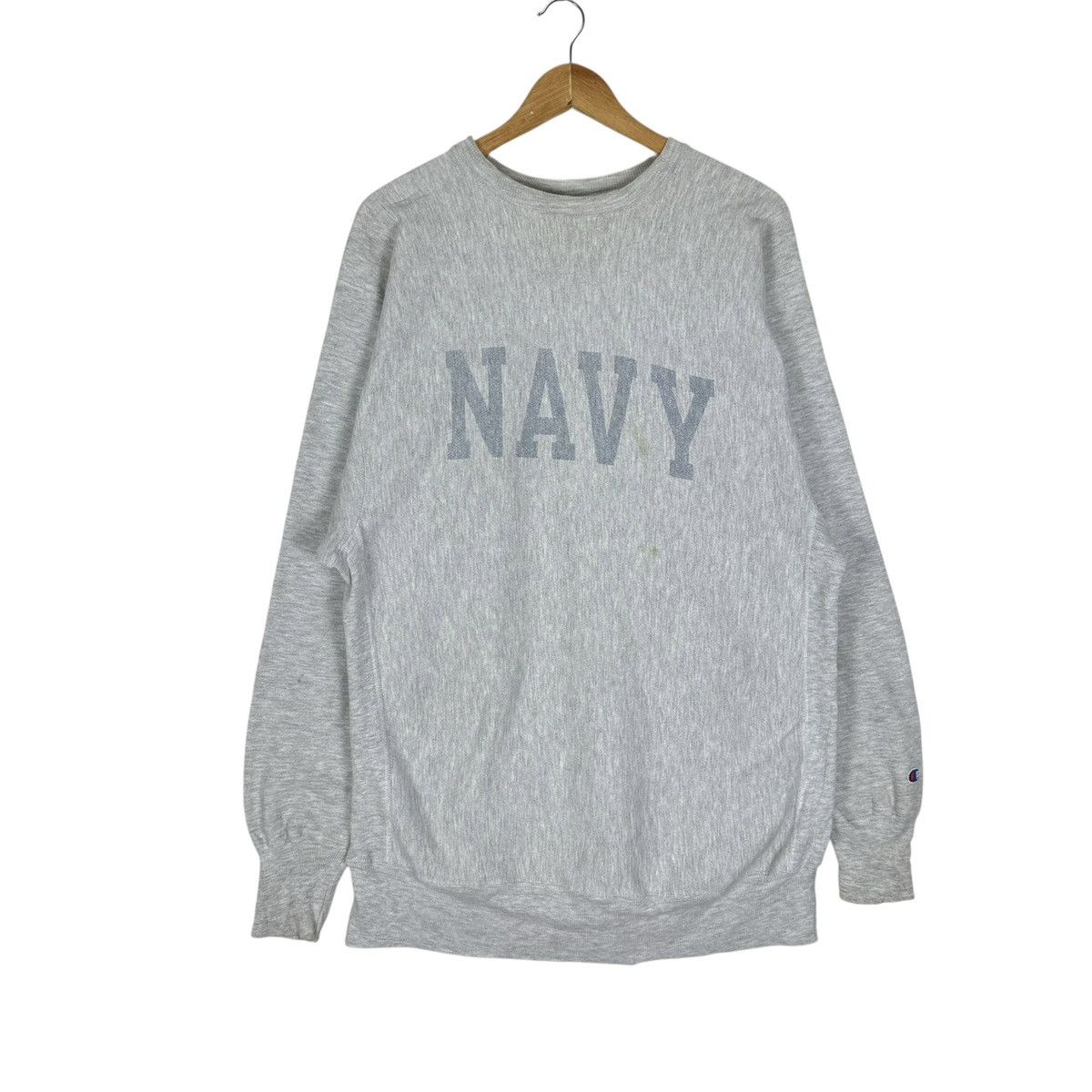 Champion 🌟90s CHAMPION NAVY REVERSE WEAVE SWEATSHIRT CREWNECK Size US XXL / EU 58 / 5 - 1 Thumbnail