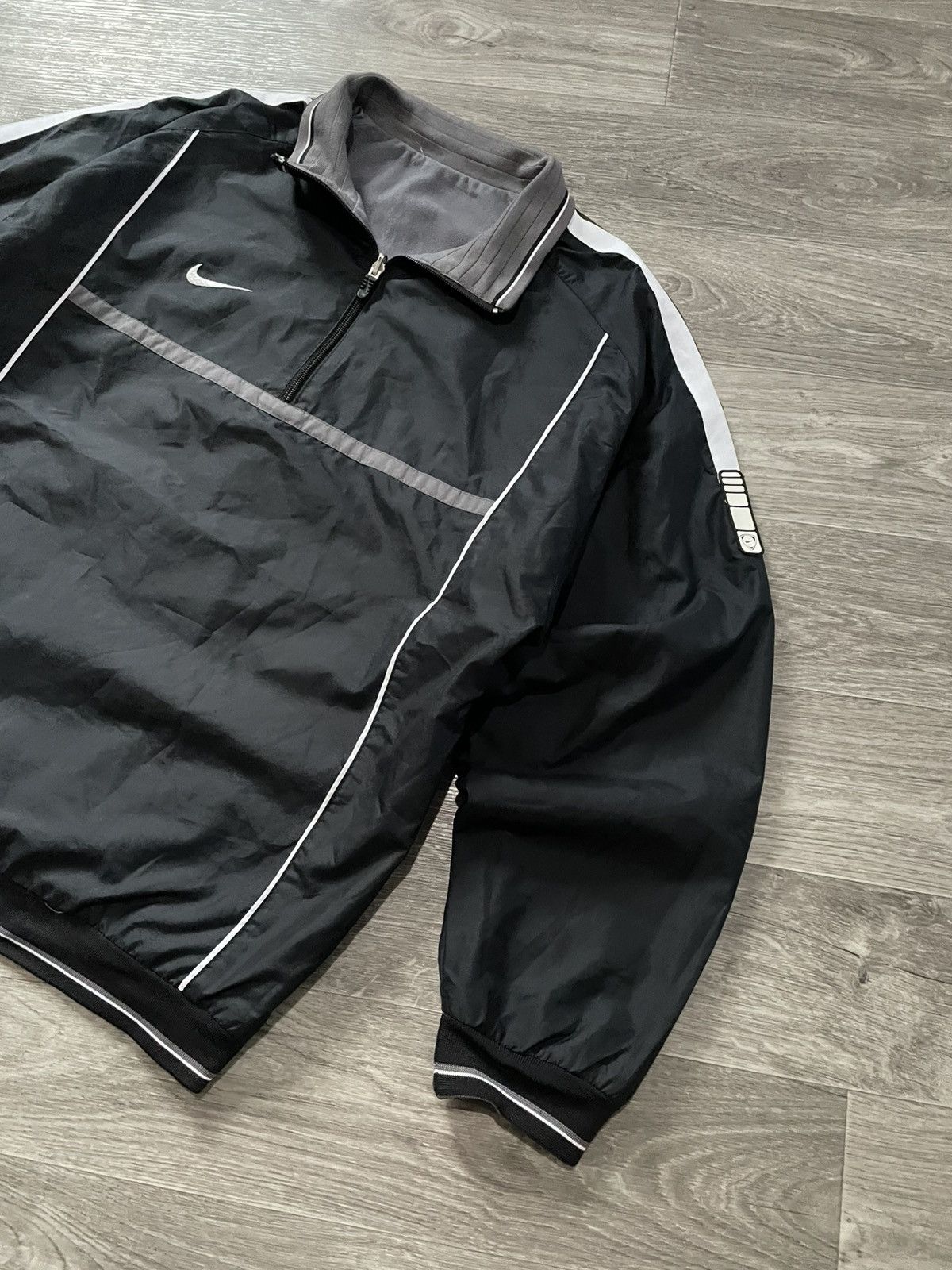 Nike Vintage Nike Nylon Reversible 2 Sides Pullover 1/3 Zip 90s Size US L / EU 52-54 / 3 - 14 Thumbnail
