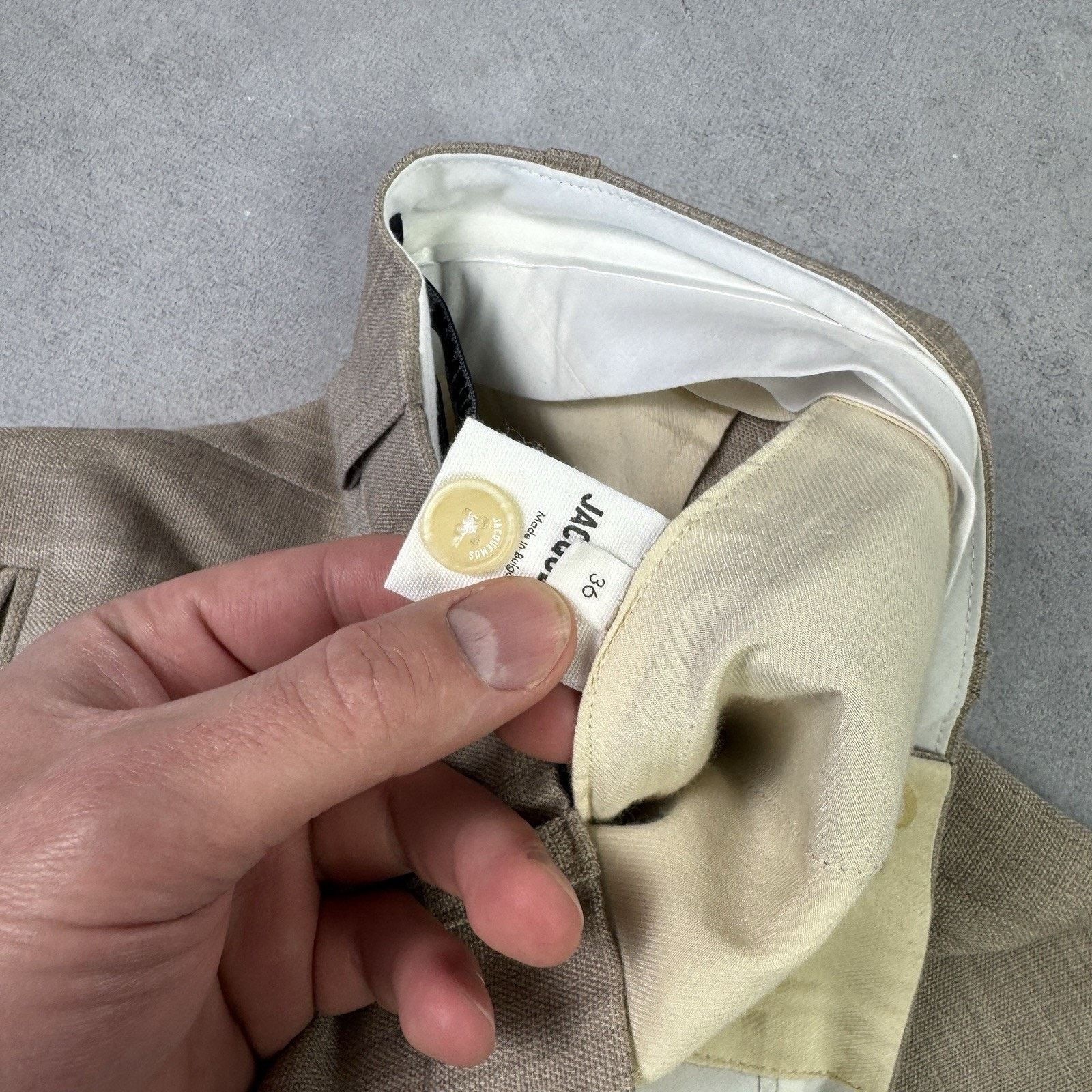 Jacquemus JACQUEMUS Le Coup De Soleil Beige Pants Size 36 Wool Size 26" / US 2 / IT 38 - 9 Thumbnail