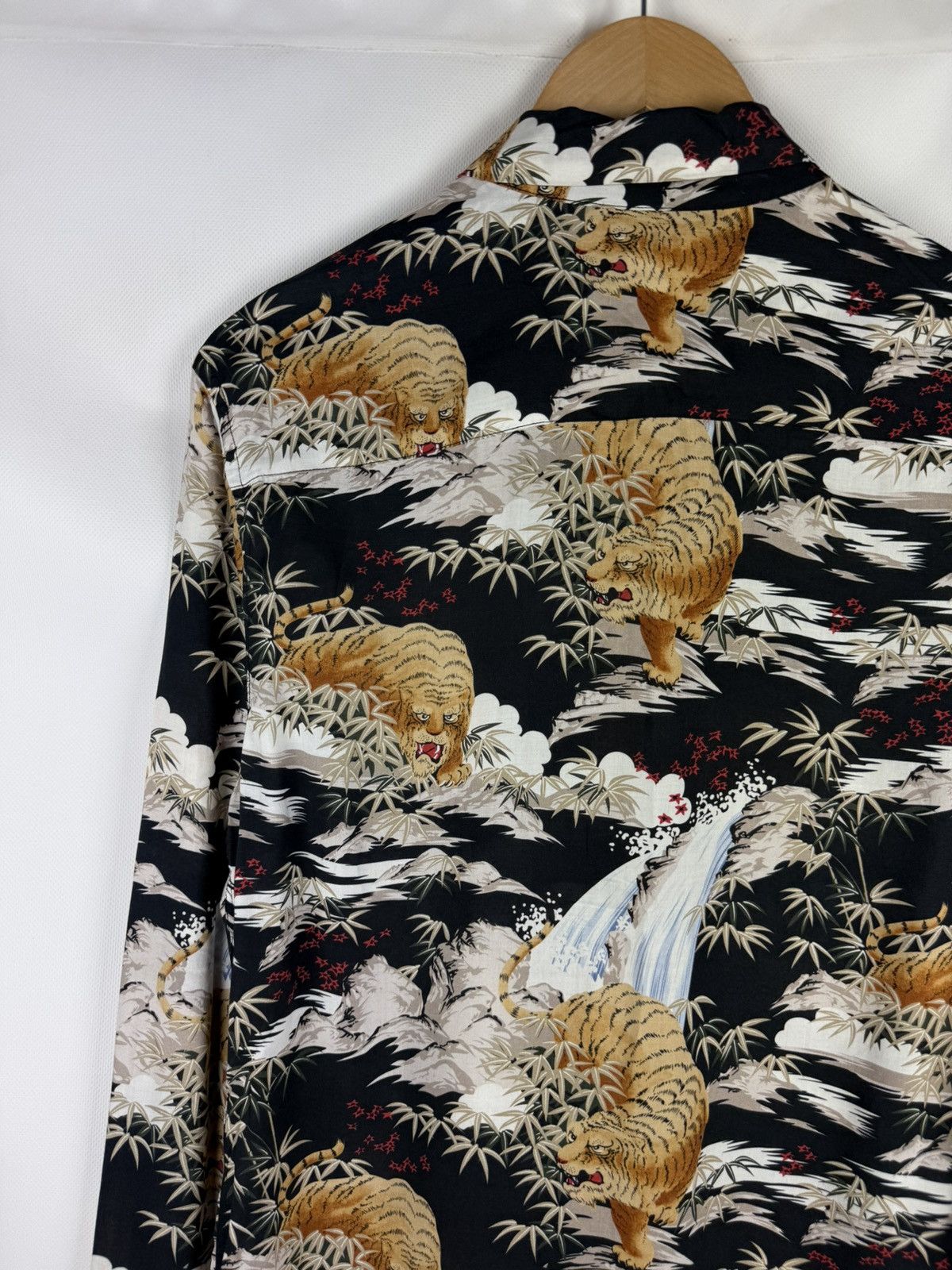 Allsaints × Japanese Brand Allsaints Sumatra LS Overprinted Viscose Button Up Shirt Size US S / EU 44-46 / 1 - 18 Thumbnail