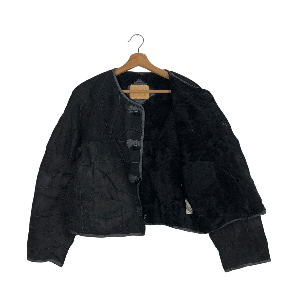 Issey Miyake 🔥VINTAGE LEATHER SHEARLING PATCH WORK HAI SPORTING GEAR Size US M / EU 48-50 / 2 - 13 Thumbnail