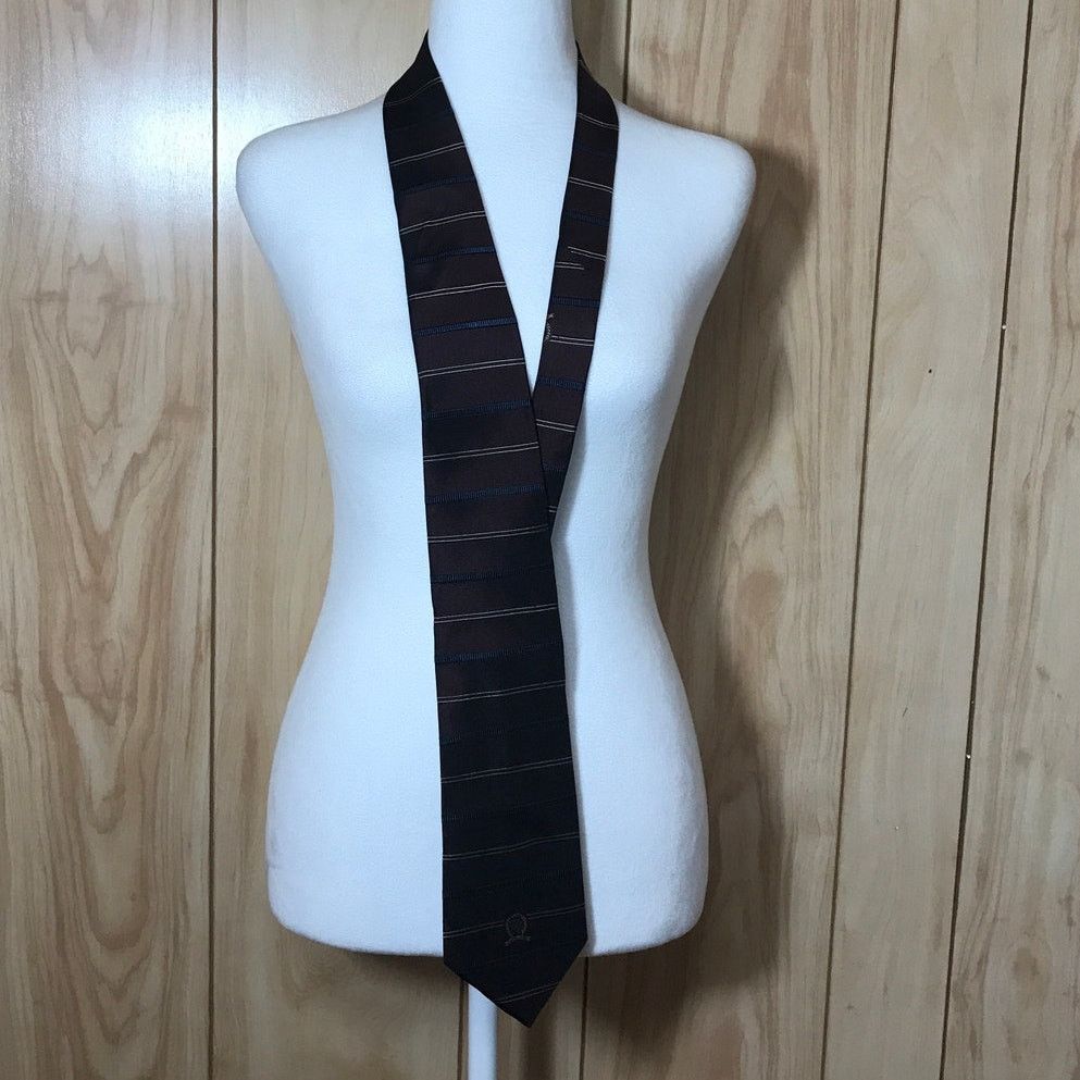 Tommy Hilfiger Tommy Hilfiger Classic Striped Silk Necktie Size ONE SIZE - 2 Thumbnail