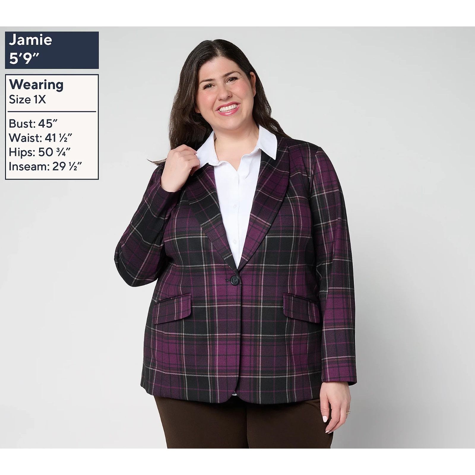BCBGeneration Tailored by Susan Graver Ponte Shawl Collar Petite M A654249 Size M / US 6-8 / IT 42-44 - 1 Thumbnail