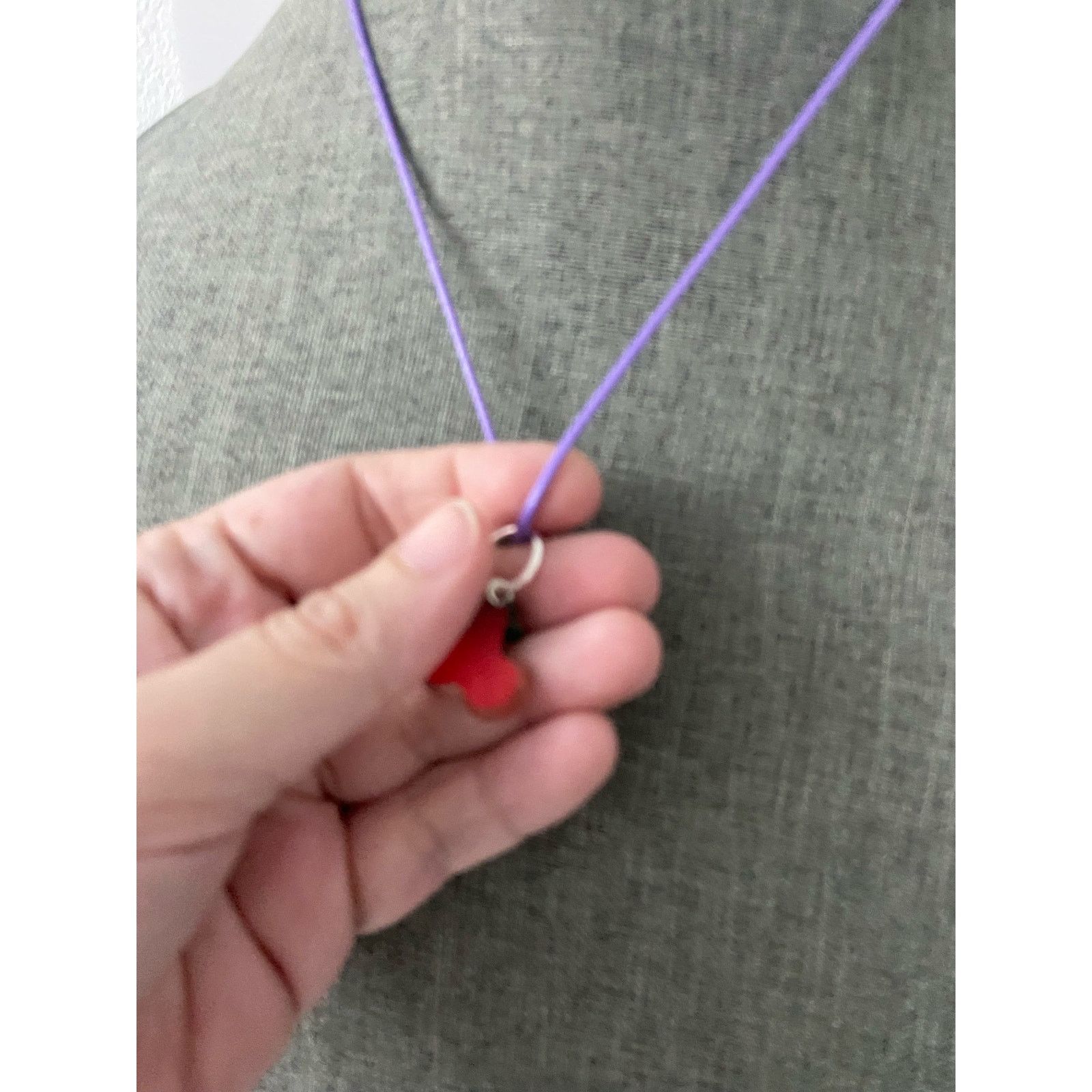 Handmade cherry pendant necklace Size ONE SIZE - 3 Thumbnail