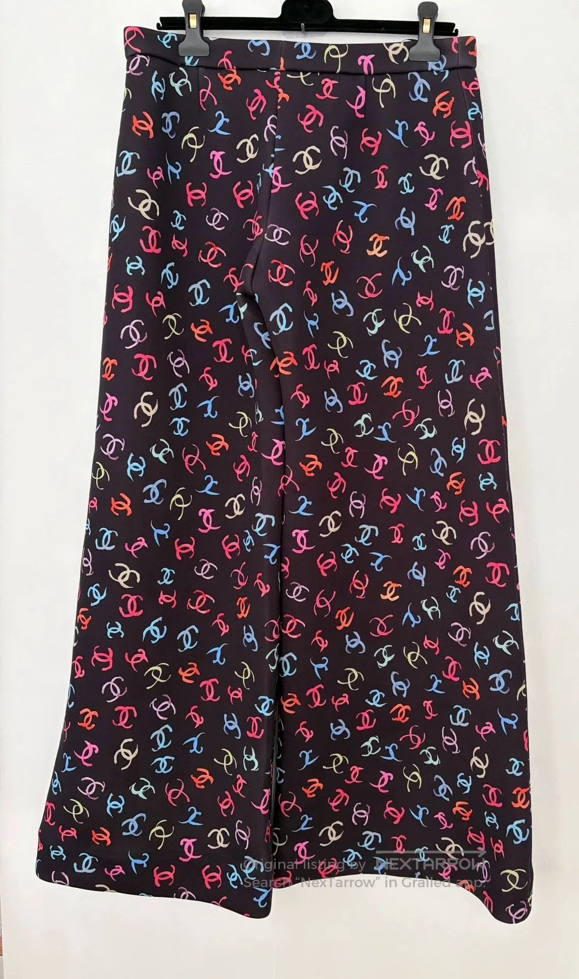 Chanel Chanel 24S CC Logo Wide-Leg Pants. Size US 28 / EU 44 - 2 Thumbnail