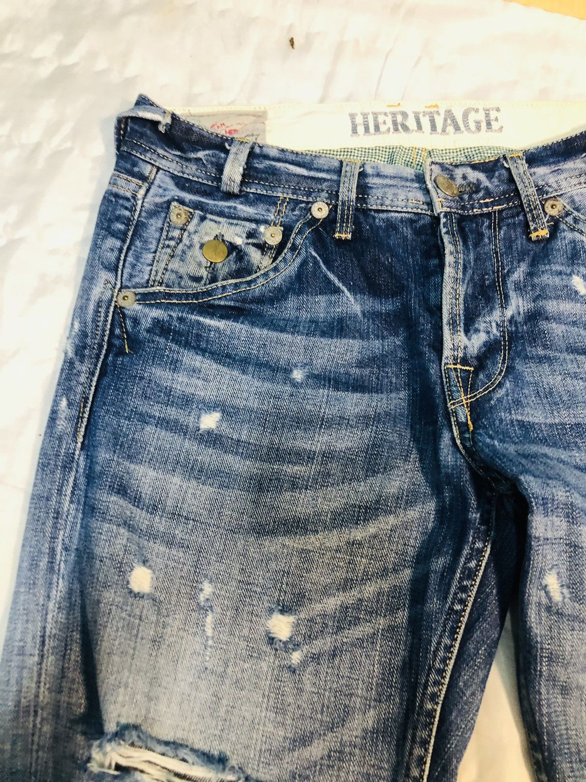 Pepe Jeans × Vintage Vintage Heritage Distressed Jeans (3) Size US 32 / EU 48 - 7 Thumbnail