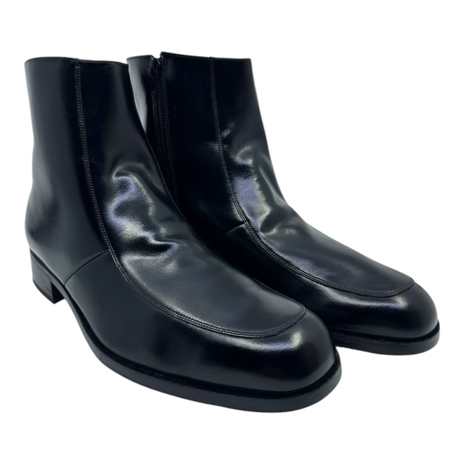 Florsheim Florsheim Size 12 Black Leather Boots Made in India Zip-Up S Size US 12 / EU 45 - 4 Thumbnail
