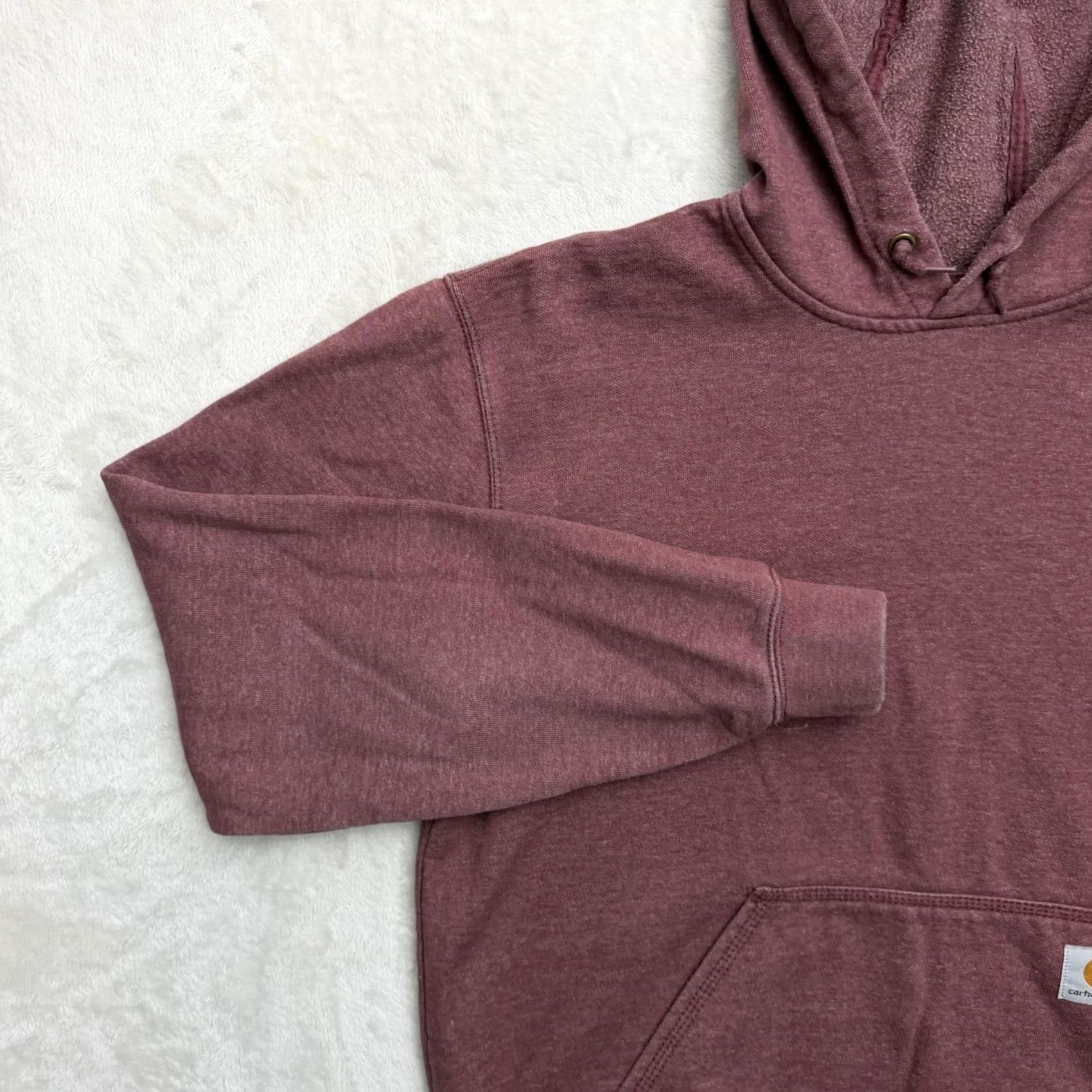 Carhartt Carhartt Hoodie Mens M Red Pullover Fleece Logo Graphic Print Sleeve Sweatshirt Size US M / EU 48-50 / 2 - 6 Thumbnail