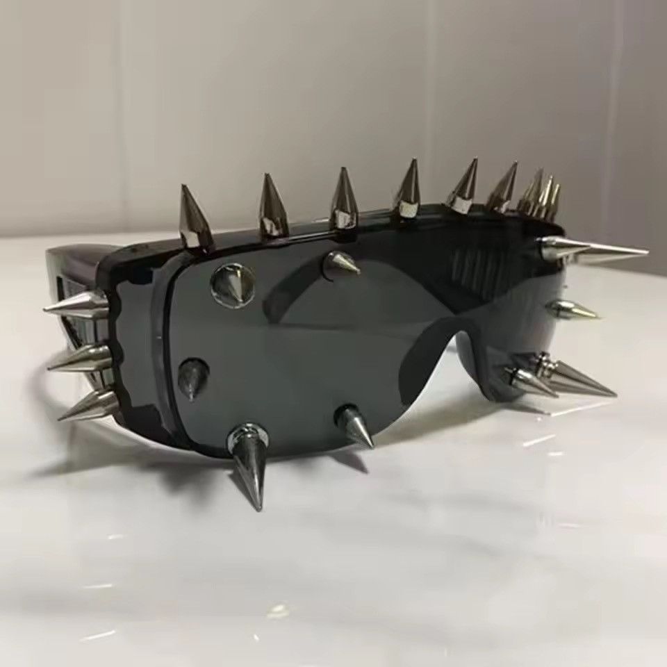 Electric Visual Spiked Sunglasses Y2K Style Size ONE SIZE - 5 Thumbnail