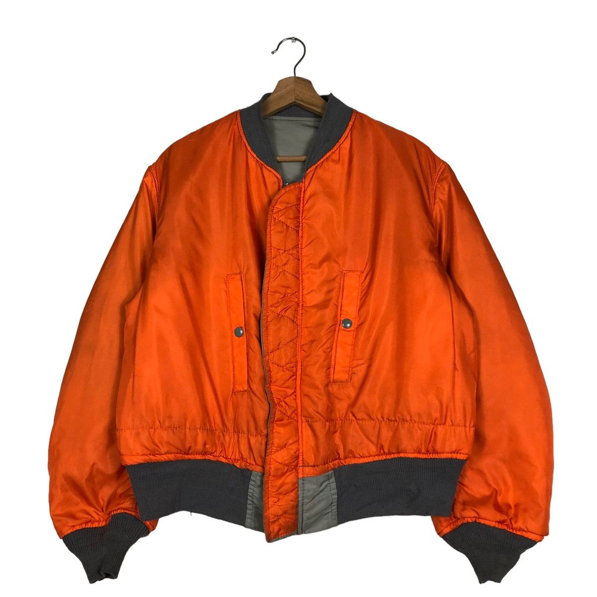 Vintage 🔥VINTAGE REVERSIBLE MA-1 BOMBER JACKET ALPHA INDUSTRIES Size US M / EU 48-50 / 2 - 15 Thumbnail
