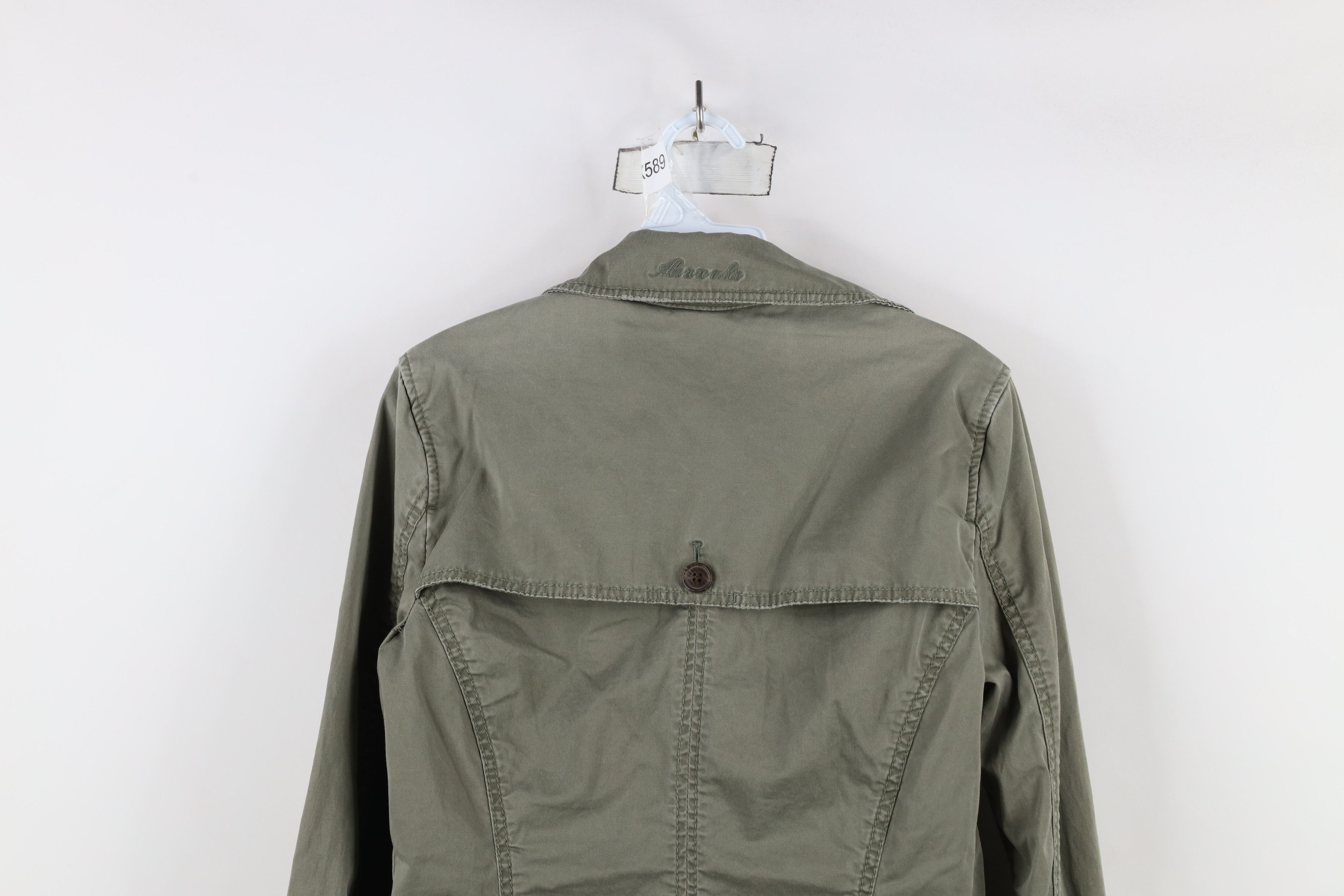 Abercrombie & Fitch × Vintage Vintage Y2K Abercrombie & Fitch Military Peacoat Trench Coat Size L / US 10 / IT 46 - 13 Thumbnail