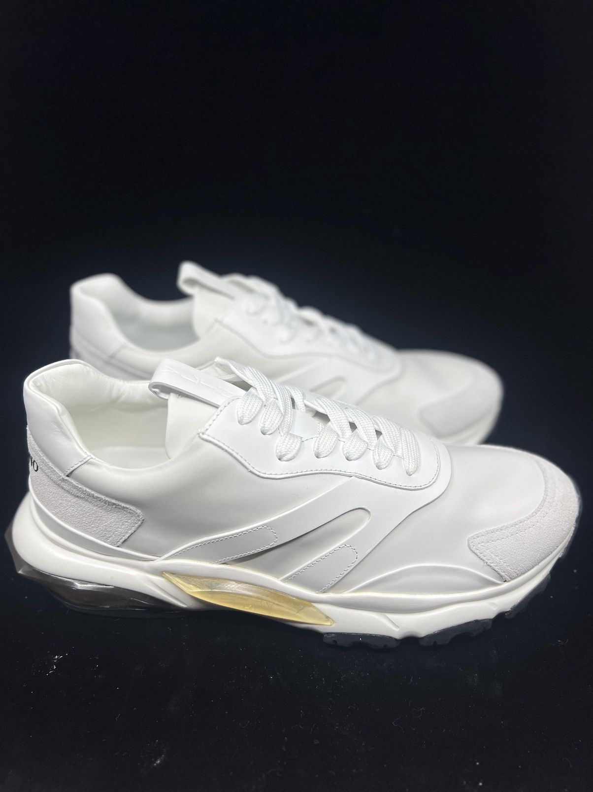 Valentino Valentino White Leather Sneaker size 42/US9 Size US 9 / EU 42 - 4 Thumbnail