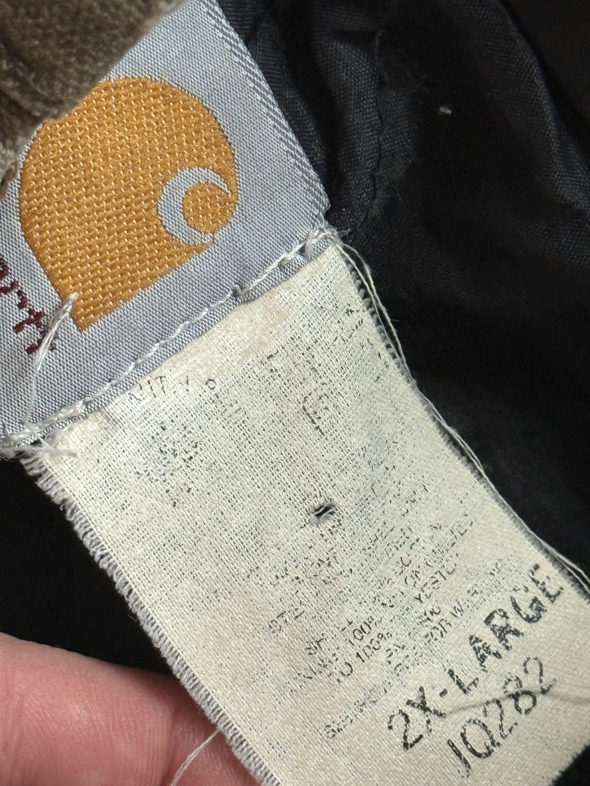 Carhartt CHT JQ282 X-Large oversize denim Carhartt jacket insulated Size US XL / EU 56 / 4 - 5 Thumbnail