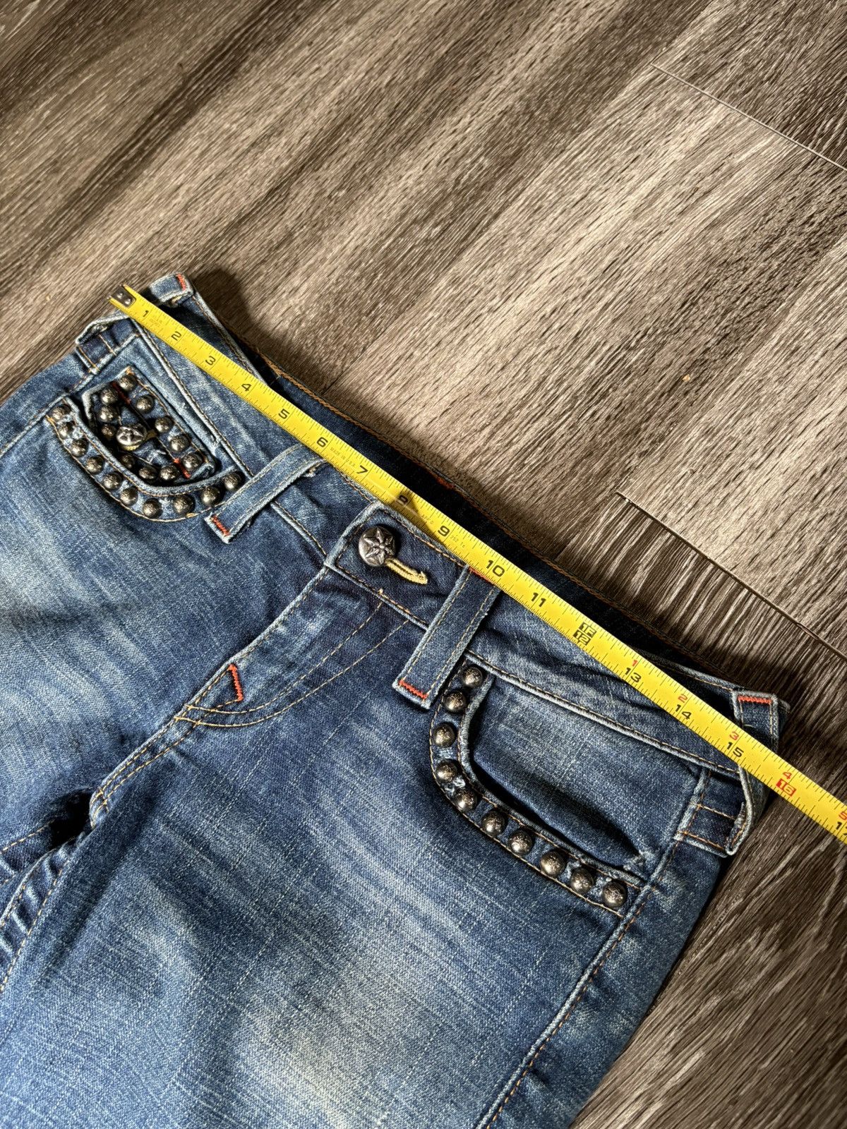Chrome Hearts Chrome Hearts True Religion 1 of 1 Custom Denim Jeans Size US 30 / EU 46 - 11 Thumbnail
