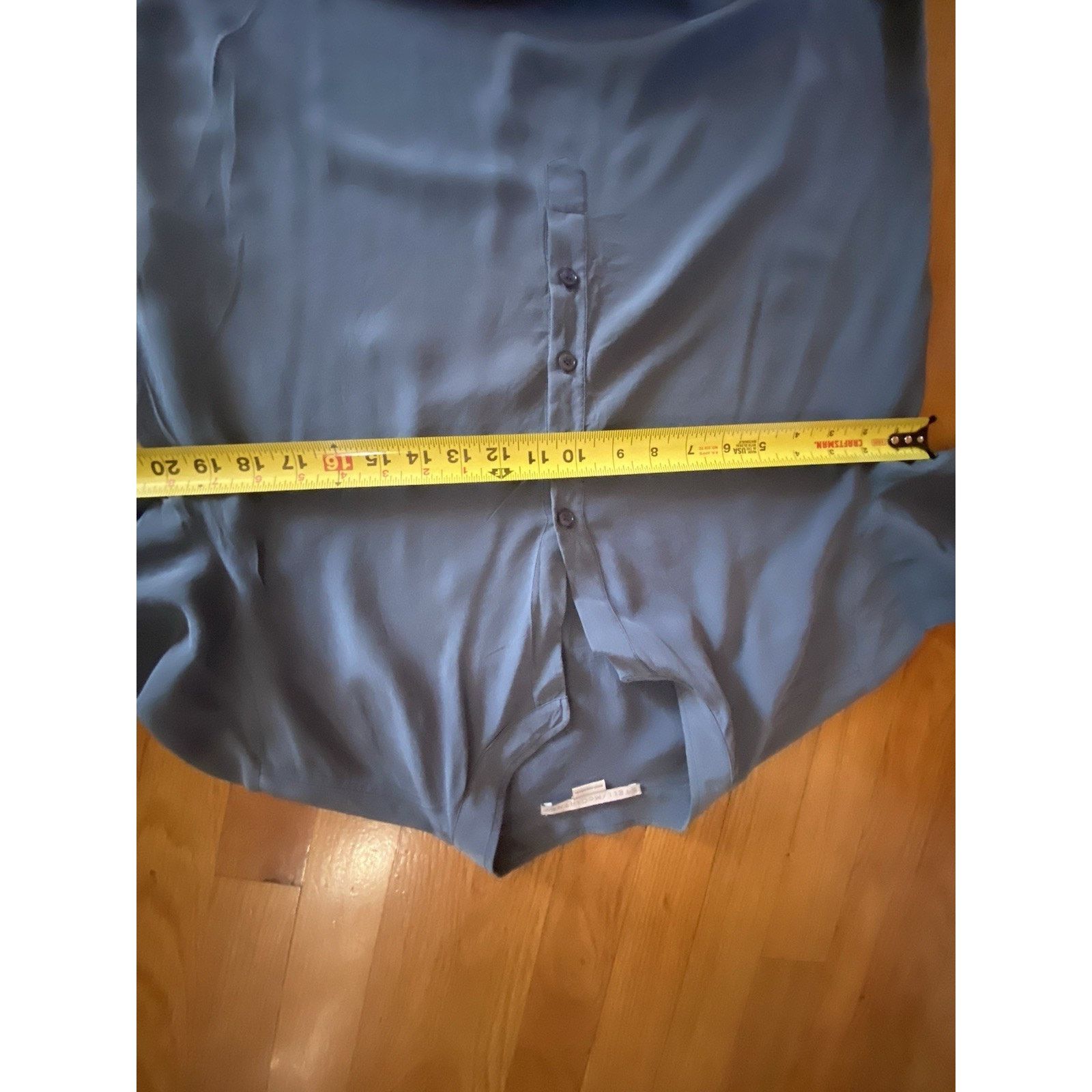 Stella McCartney Stella McCartney long sleeve silk blue blouse sz 42/med Size M / US 6-8 / IT 42-44 - 11 Thumbnail