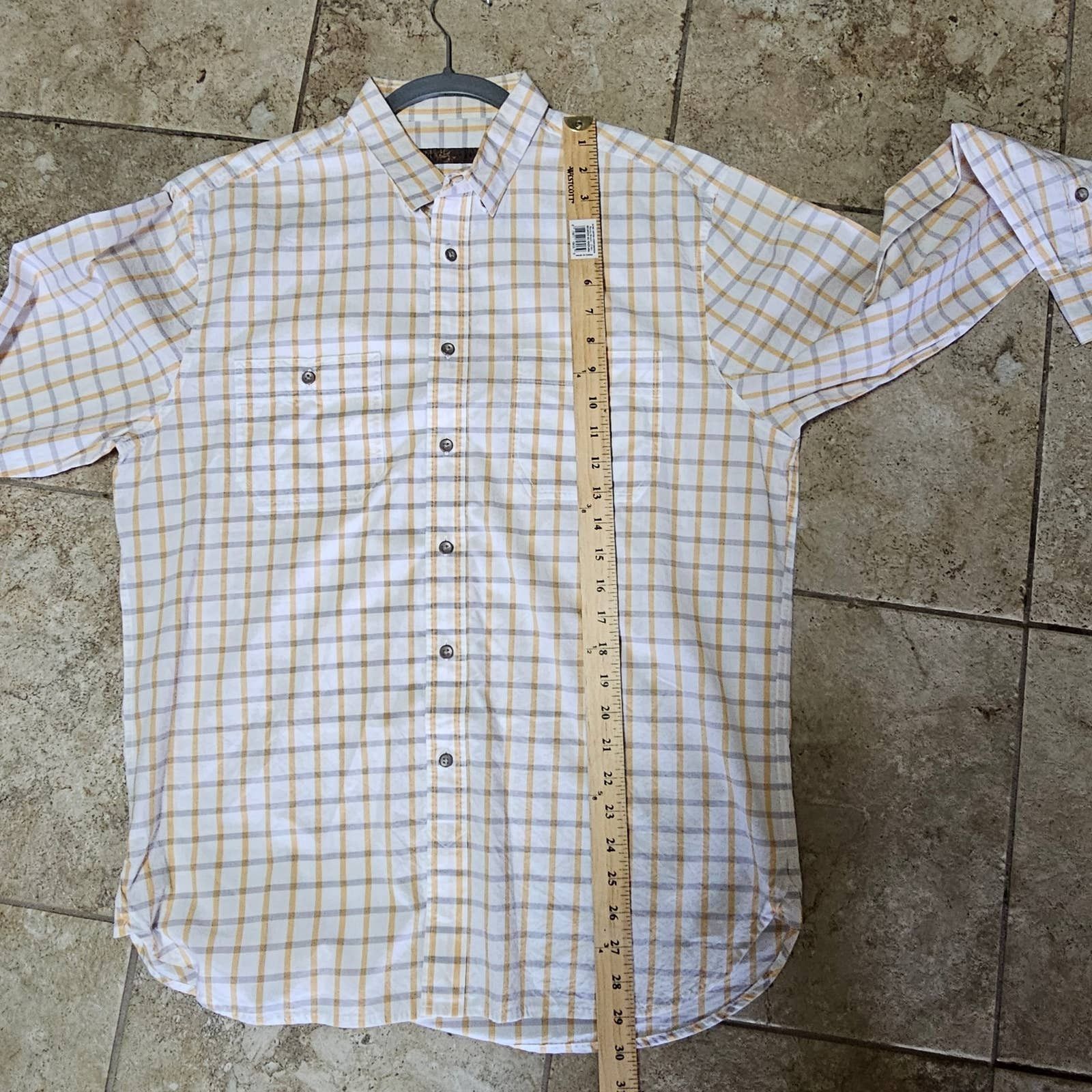 Pronto Uomo BLUE Pronto Uomo Mens Button Up Plaid Shirt Size Large Size US L / EU 52-54 / 3 - 6 Thumbnail