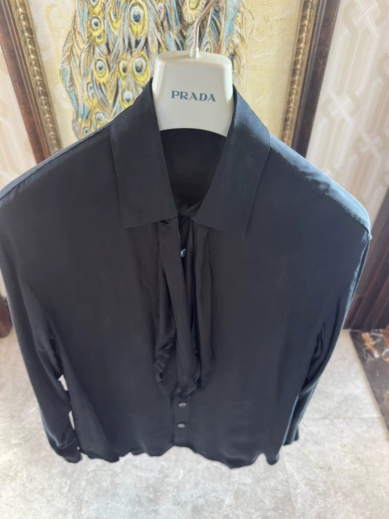 Loewe LOEWE size39 Black lace drapes over the shirt Size XS / US 0-2 / IT 36-38 - 7 Thumbnail