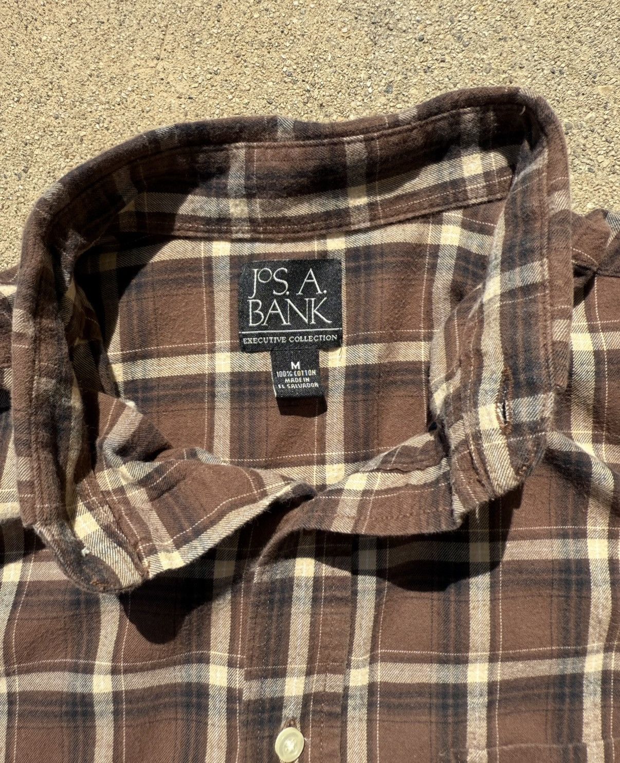 Jos. A. Bank Jos. A. Bank brown plaid button up flannel Size US M / EU 48-50 / 2 - 2 Thumbnail