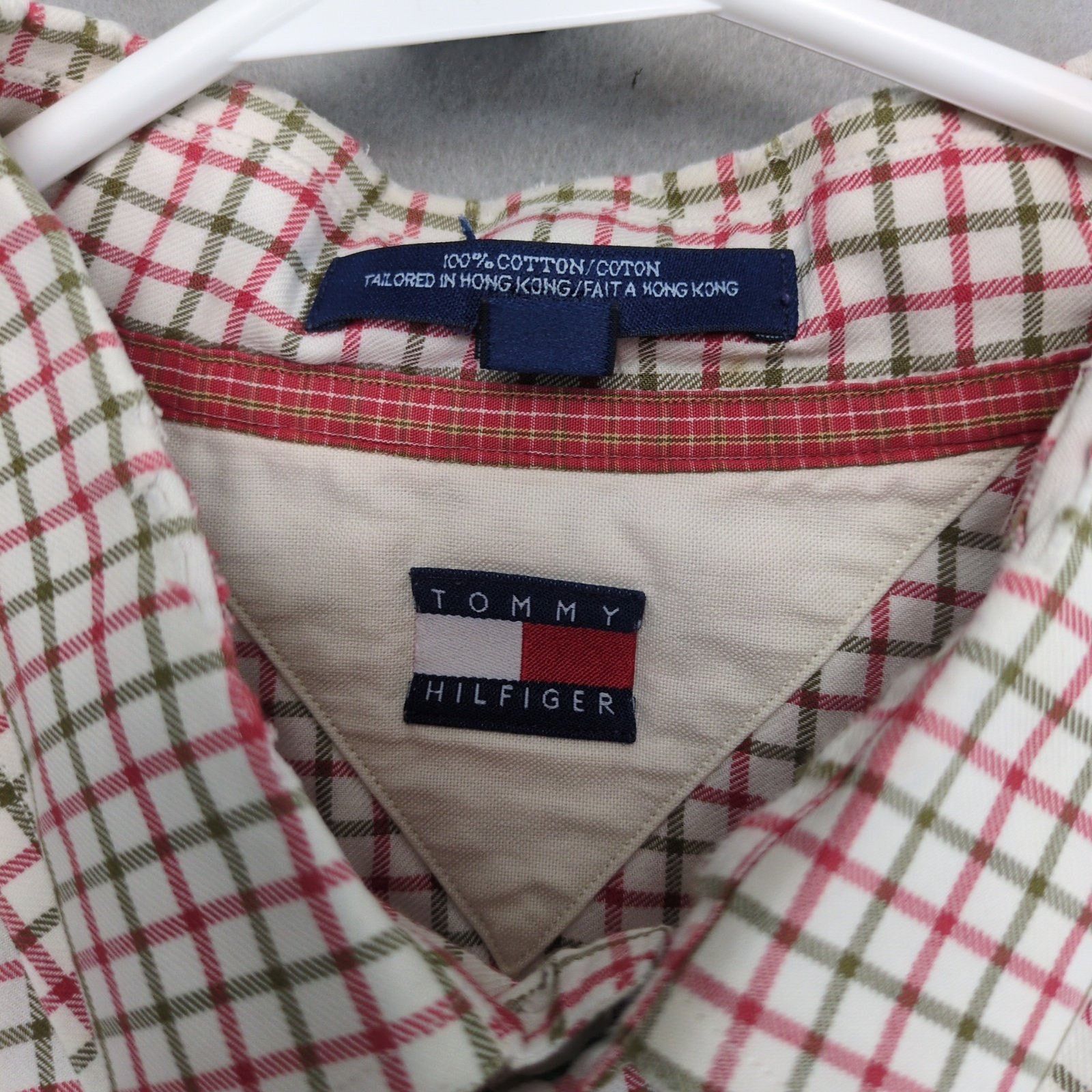 Tommy Hilfiger 90s Tommy Hilfiger Men's XXL Button Down Check Print Shirt Size US XXL / EU 58 / 5 - 2 Thumbnail