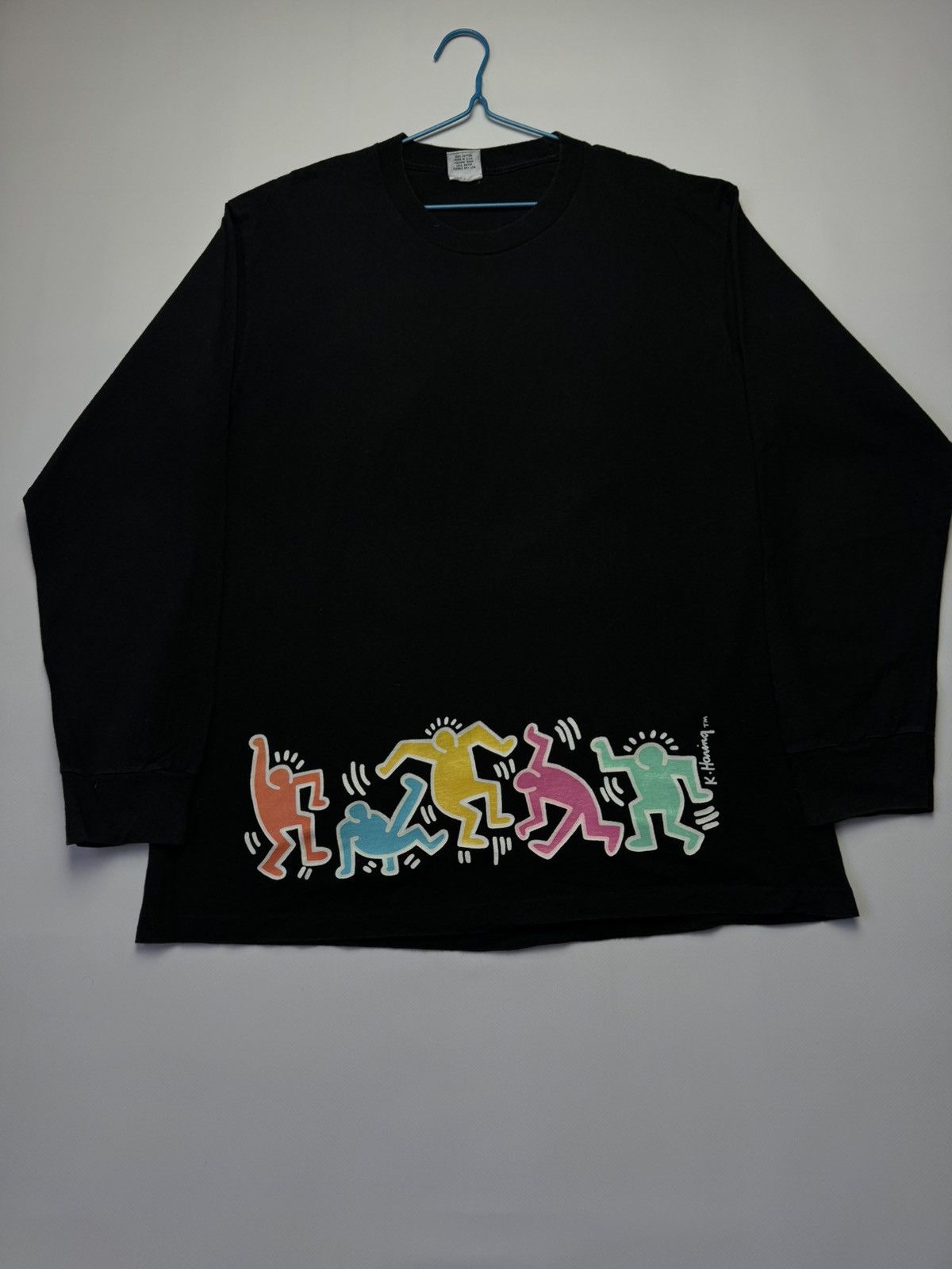 Keith Haring Vintage Keith Haring "Pop Shop" Long Sleeve Tee Size US XL / EU 56 / 4 - 9 Thumbnail