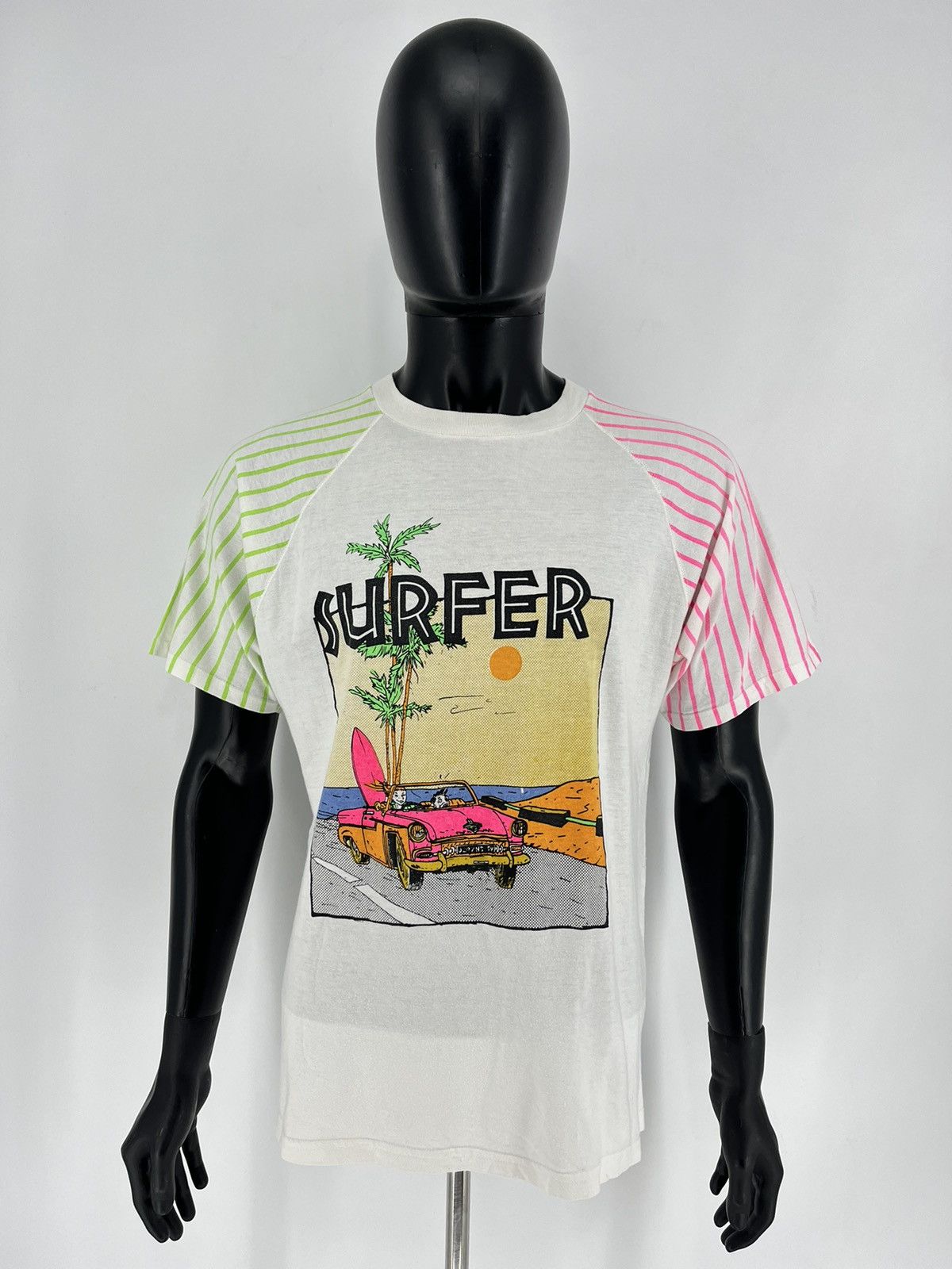 Vintage Vintage 90s Rare Crazy Surfer Skater Style Boot Tee M Size US M / EU 48-50 / 2 - 2 Thumbnail
