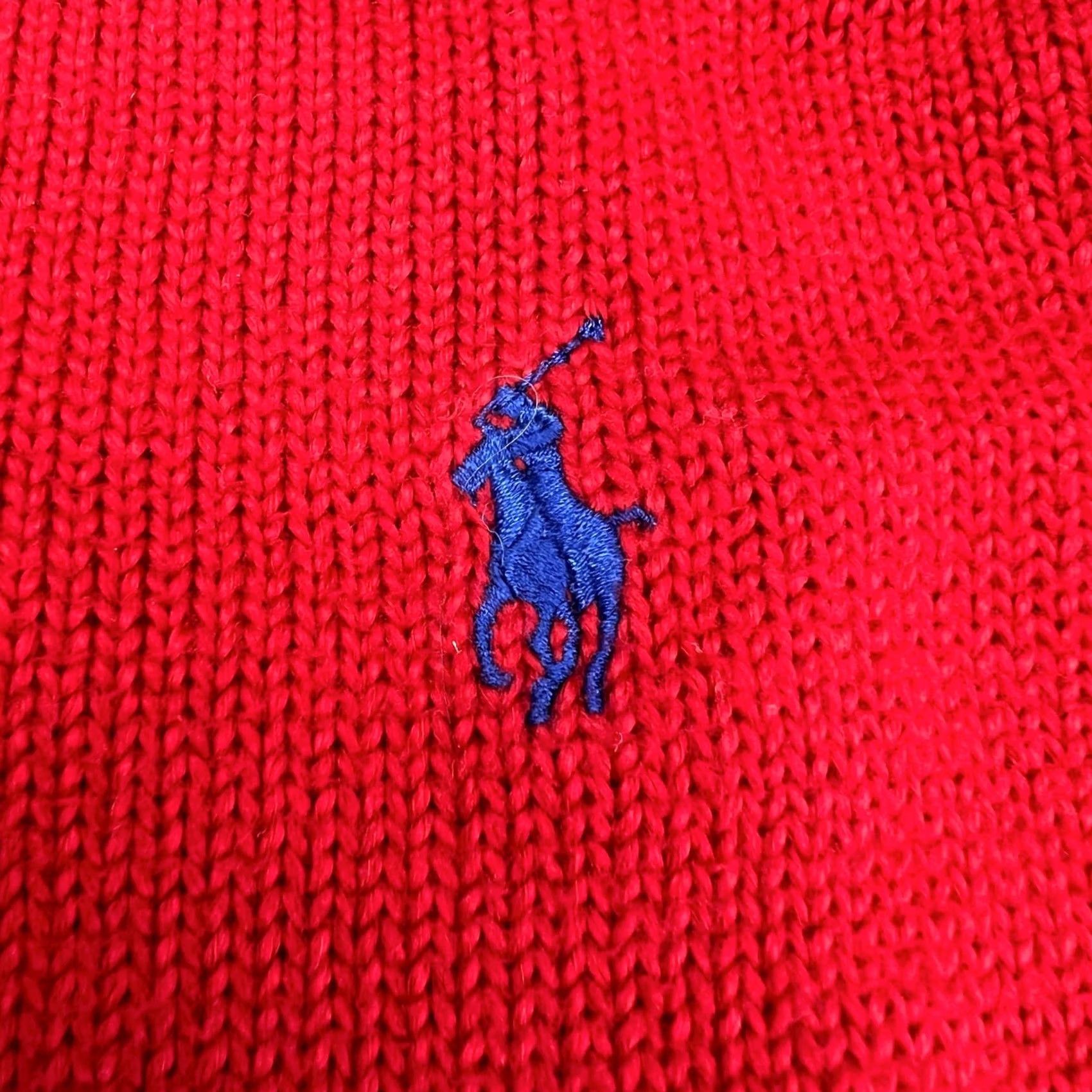 Polo Ralph Lauren Polo Ralph Lauren Sweater Mens L Red Vtg Knit Pullover Crew Neck Men Size Size US L / EU 52-54 / 3 - 4 Thumbnail