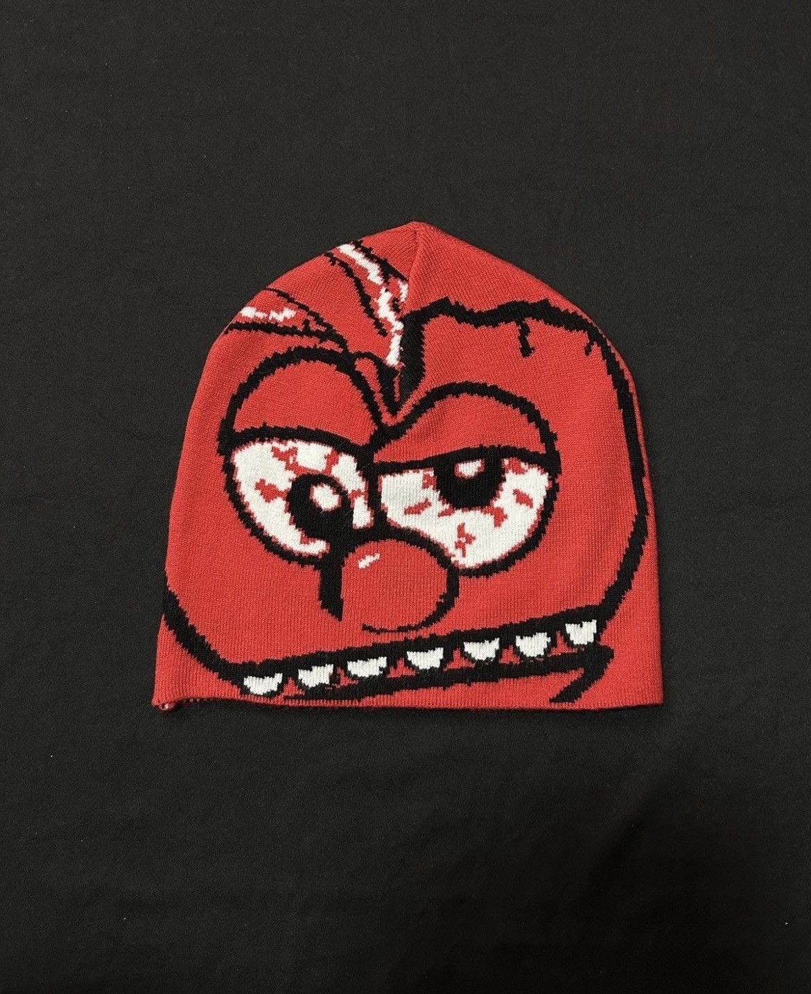 Japanese Brand Deadstock 420 Heartbreak No Cuff Knit Red Beanie Hats OS Size ONE SIZE - 1 Thumbnail