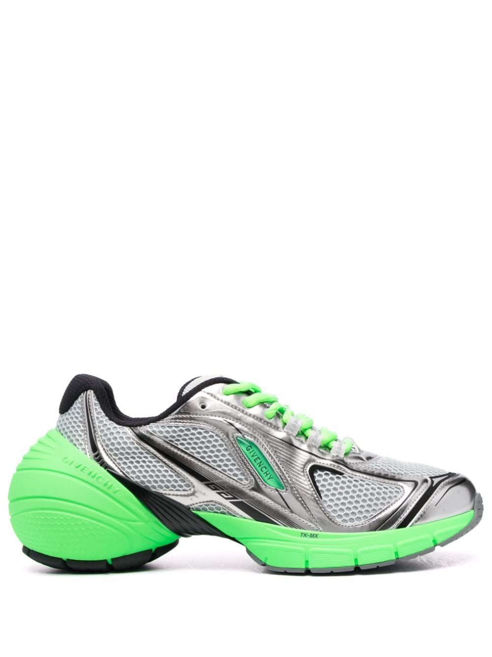 image of Givenchy Tk-Mx Low Top Sneakers With Side Logo In Green, Men's (Size 9)