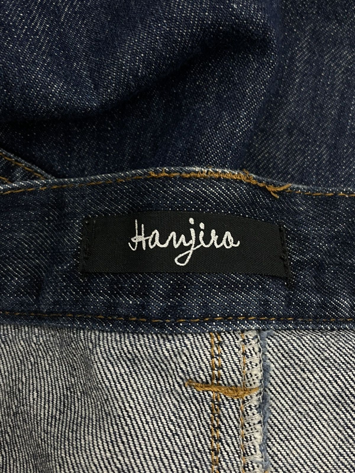 Japanese Brand VINTAGE HANJIRO HARAJUKU JAPAN DESIGNER DOUBLE KNEE DENIM Size US 32 / EU 48 - 15 Thumbnail