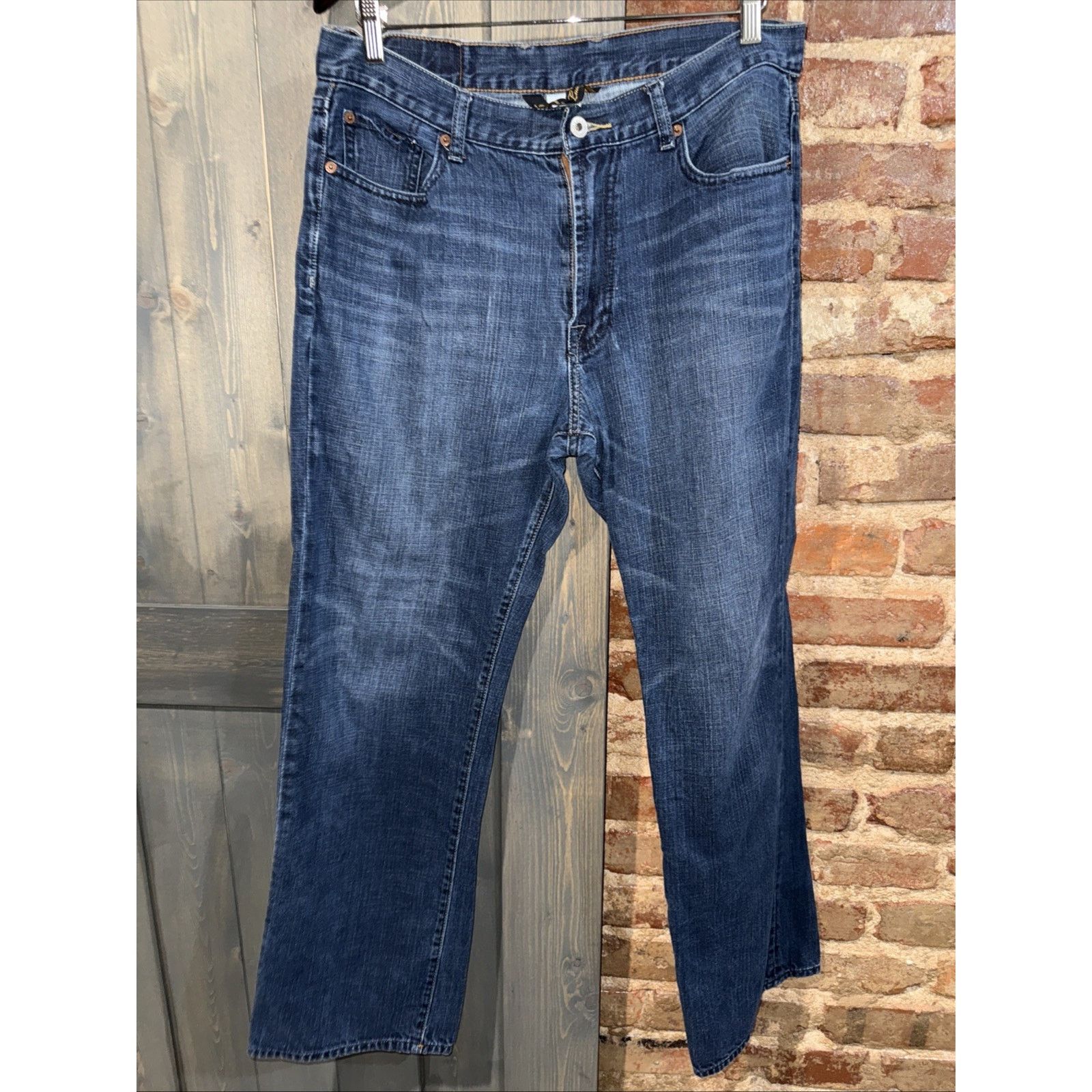 Lucky Brand Vintage Lucky Brand Men’s Jeans 34x31 Straight Leg Dark Wash Size US 34 / EU 50 - 3 Thumbnail