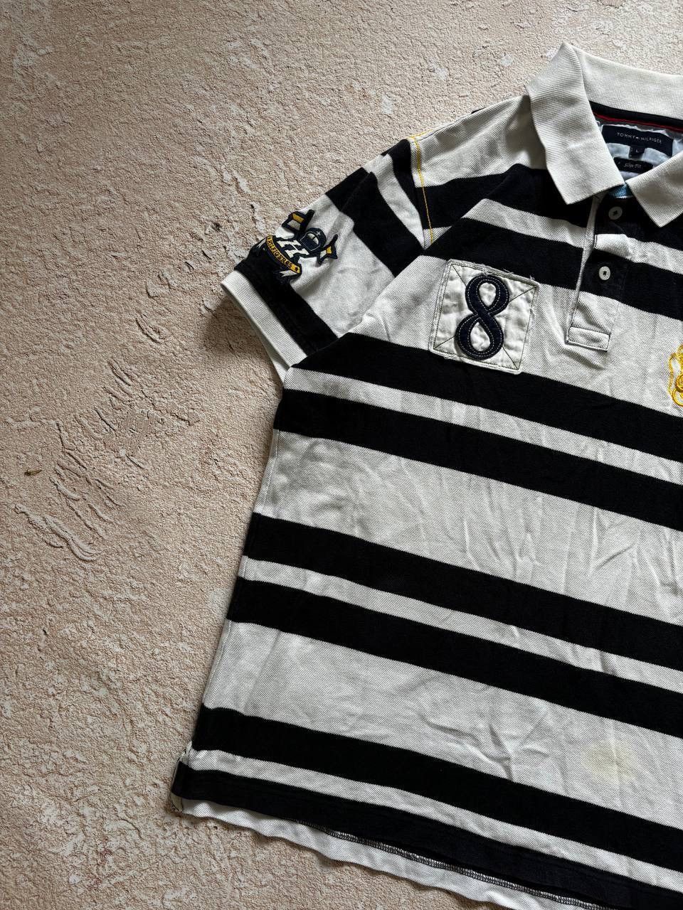 Japanese Brand × Vintage Polo Ralph Lauren style distressed rugby sweatshirt Size US L / EU 52-54 / 3 - 3 Thumbnail